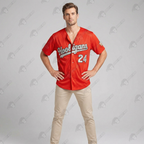 Custom Hooligans “Mars” 24 Gold / Silver Bling Rhinestone Baseball Jersey