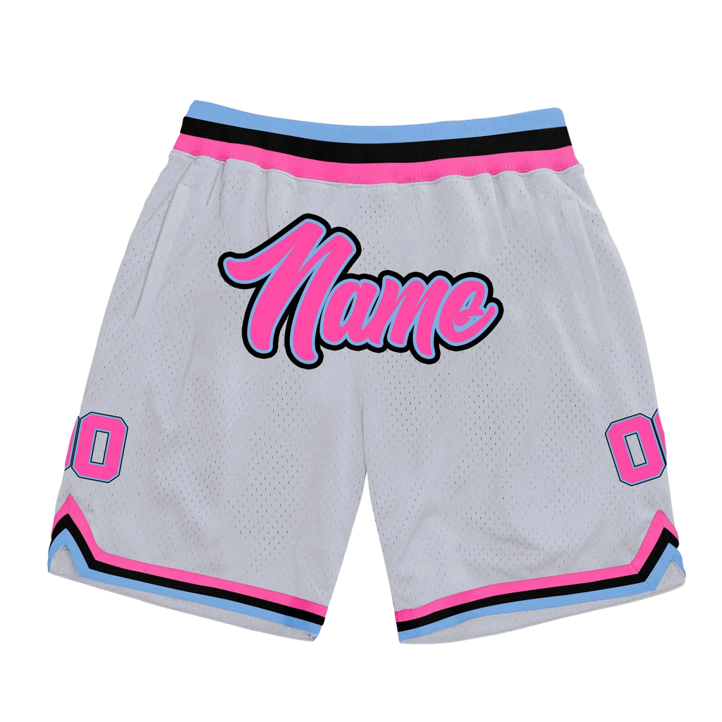 White Vice City Custom Basketball Shorts