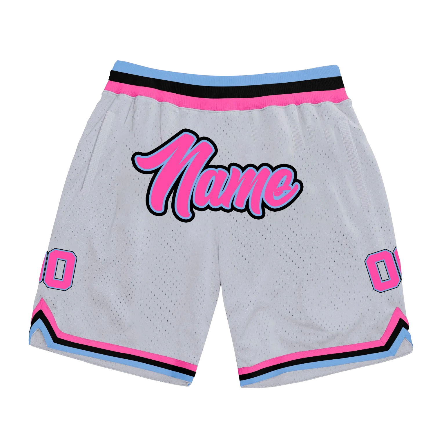 White Vice City Custom Basketball Shorts