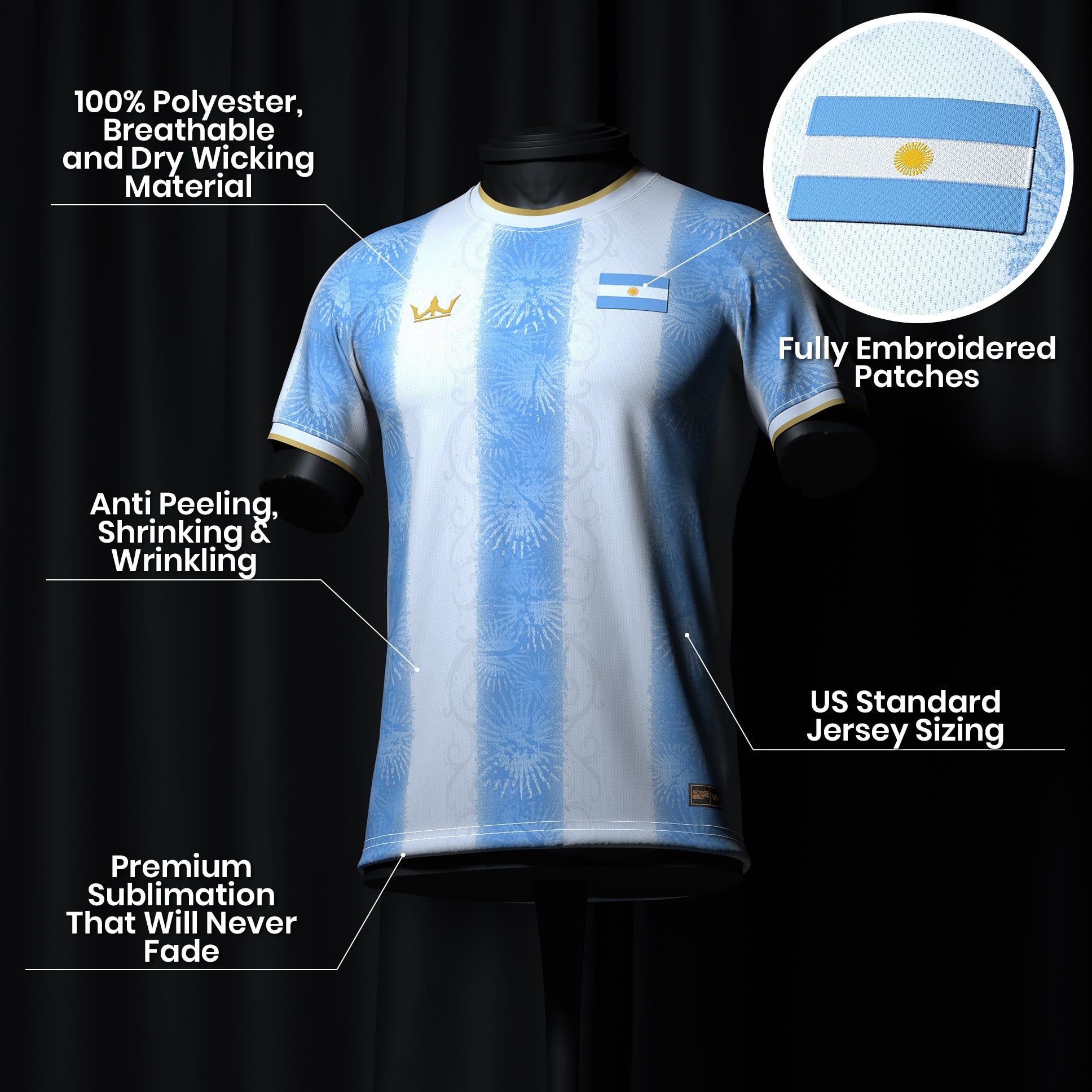 Argentina Heritage Custom Football Jersey