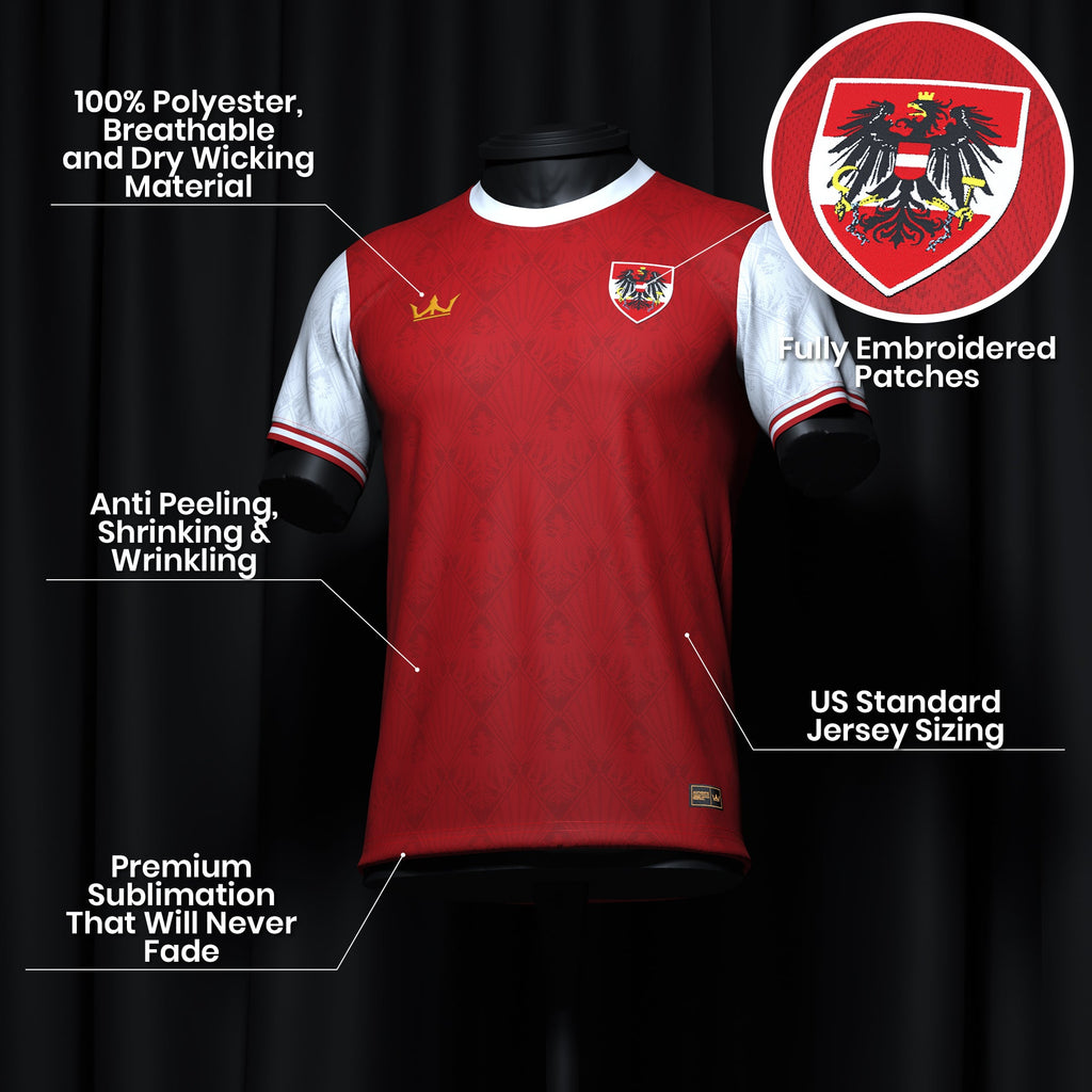 Austria Heritage Custom Football Jersey