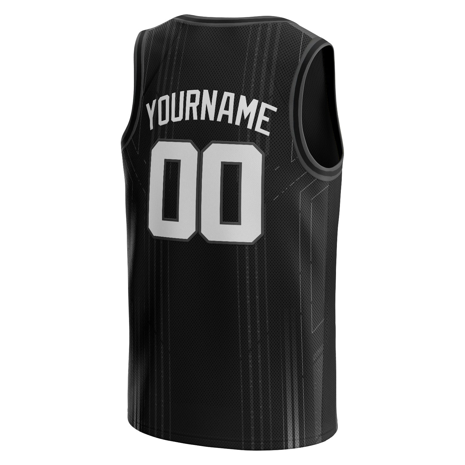 Black-White Custom Basketball Jersey