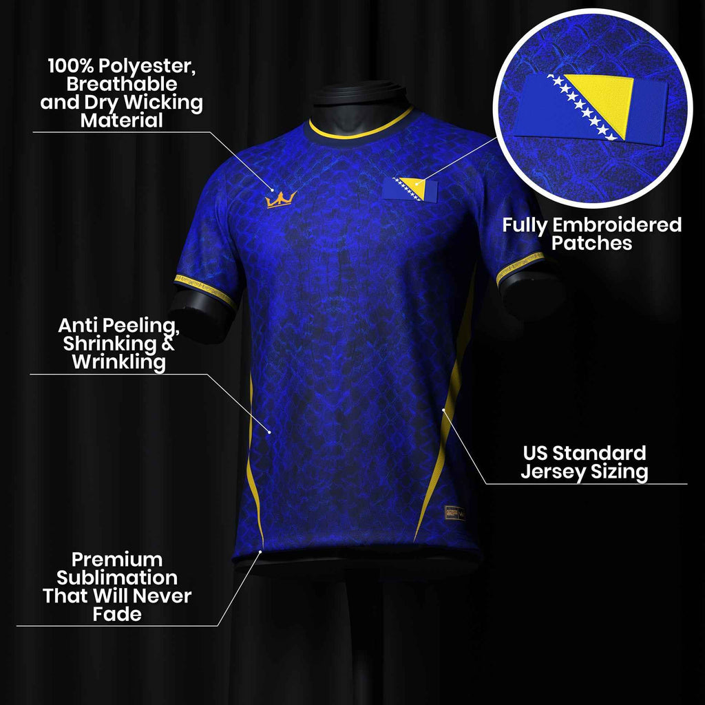 Bosnia Heritage Custom Football Jersey