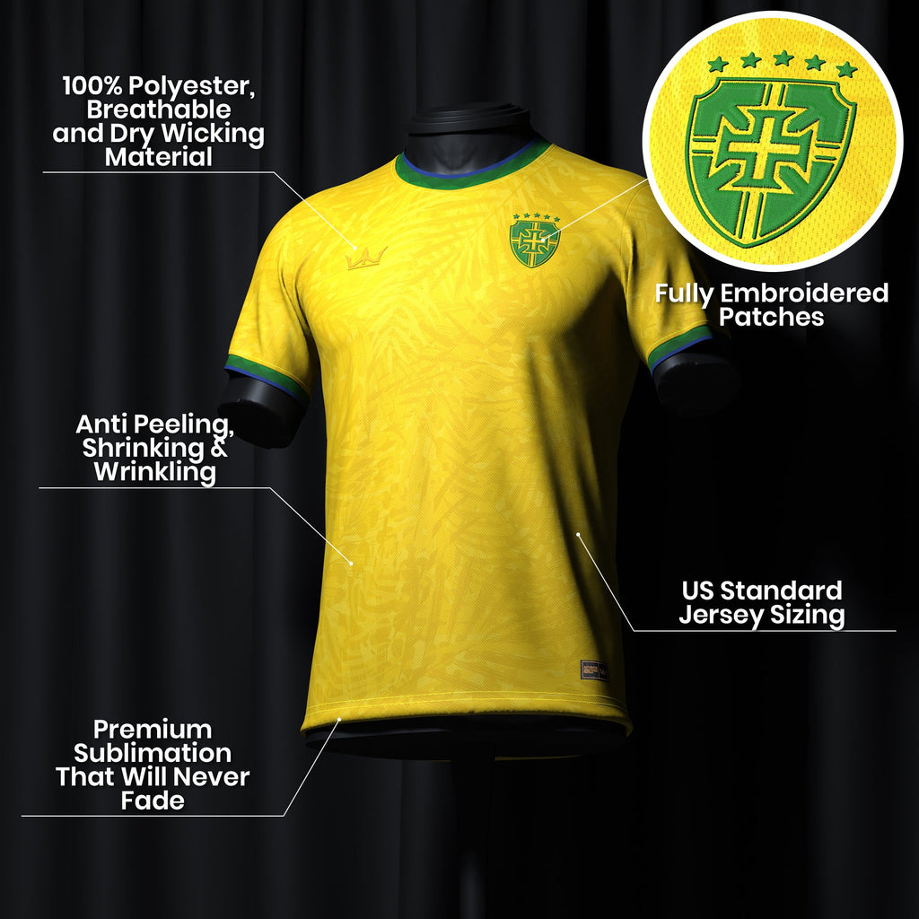 Brazil Heritage Custom Football Jersey