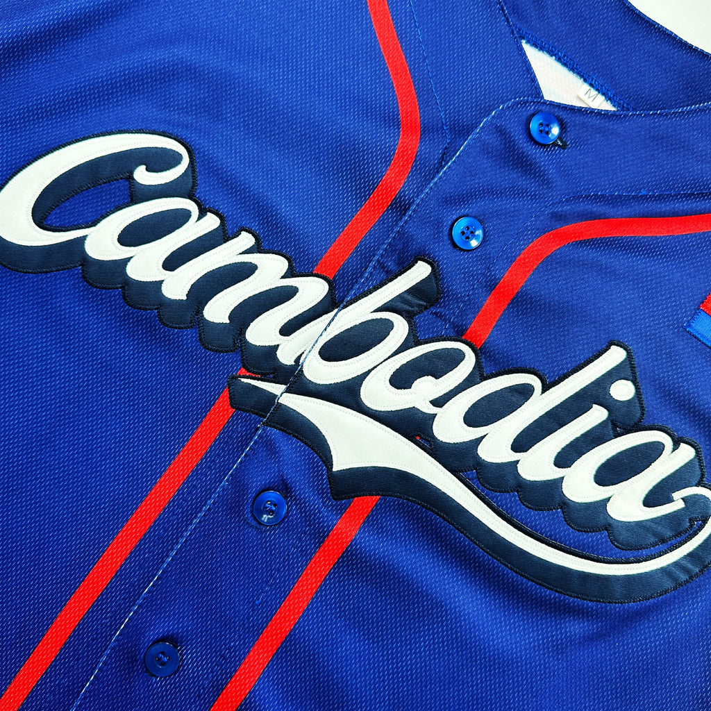 Cambodia Heritage Custom Baseball Jersey