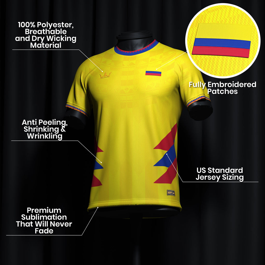 Colombia Heritage Custom Football Jersey