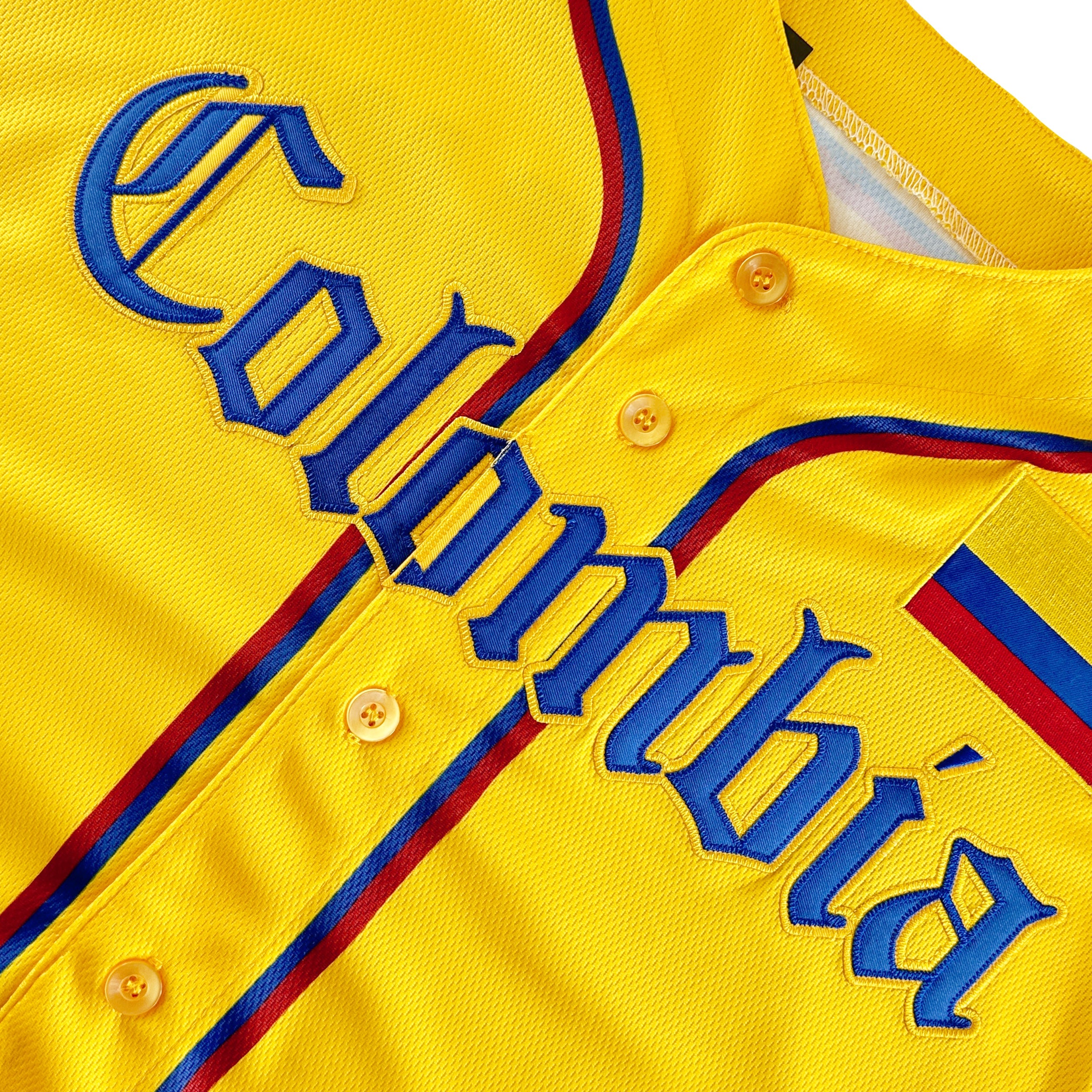 Colombia Heritage Custom Baseball Jersey