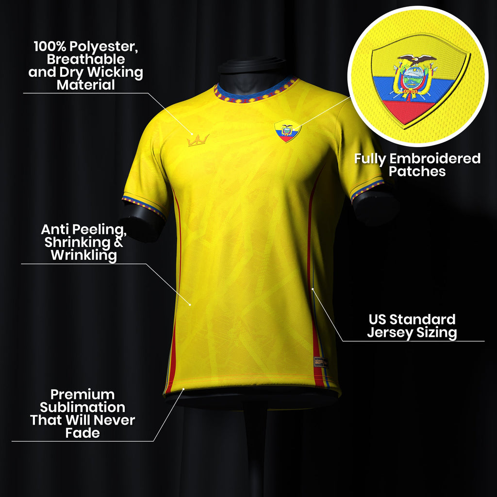 Ecuador Heritage Custom Football Jersey