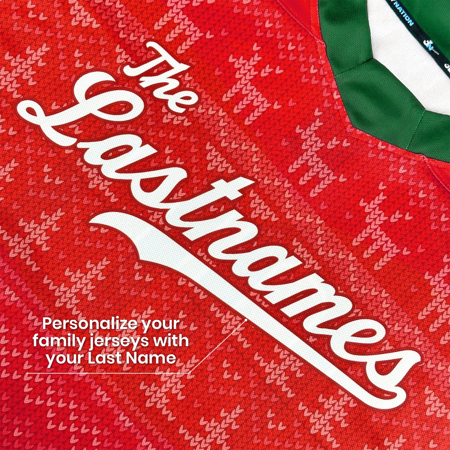 Family Christmas Custom Hockey Jersey