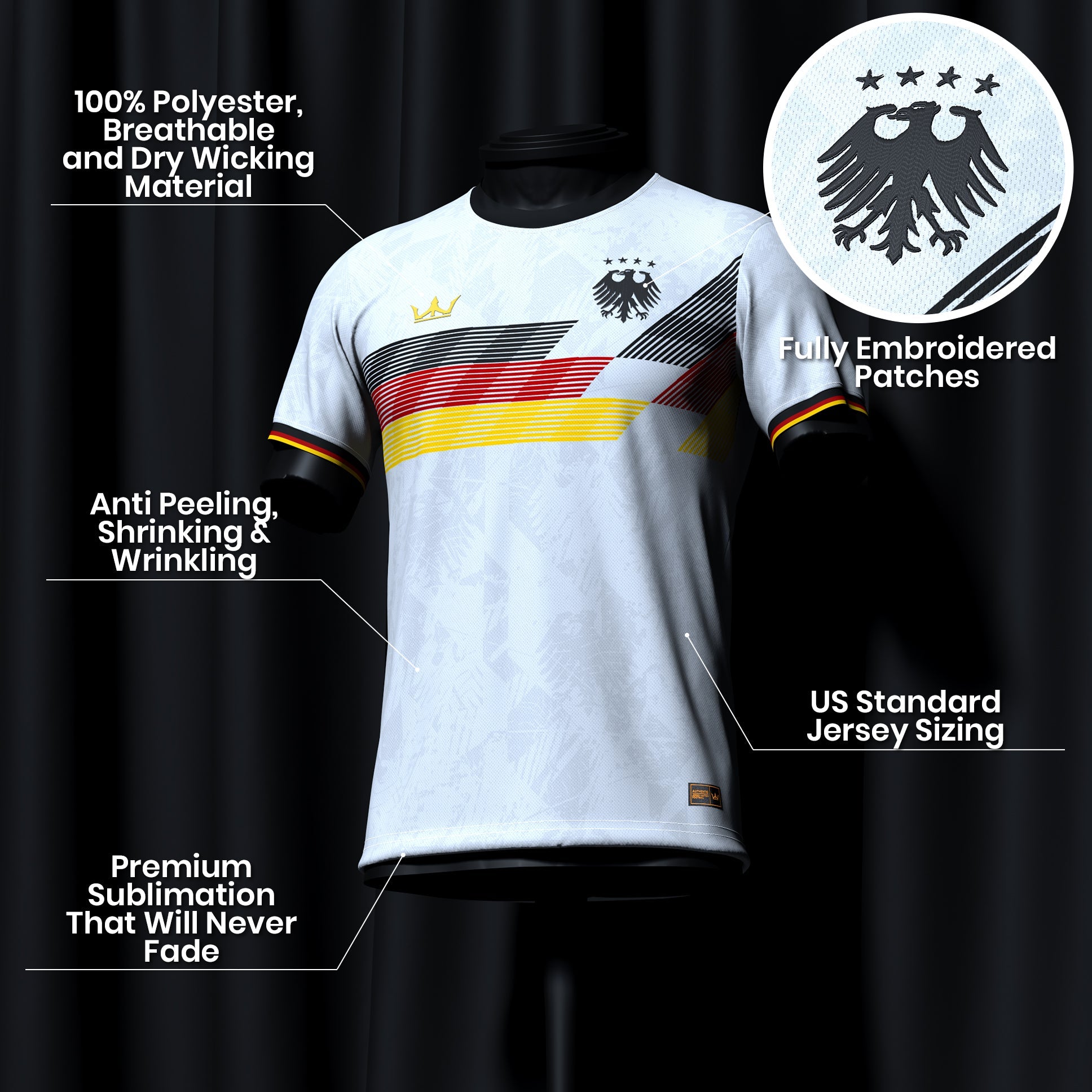 Germany Heritage Custom Football Jersey