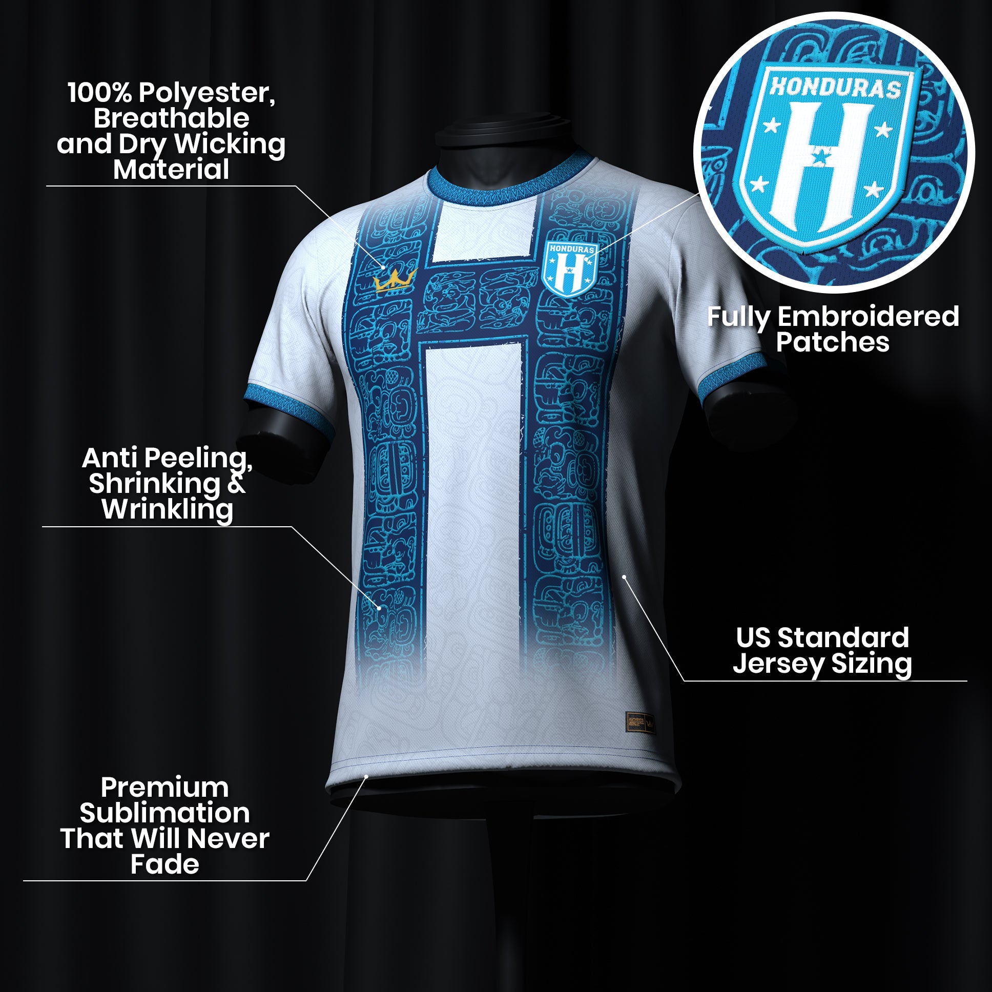 Honduras Heritage Custom Football Jersey