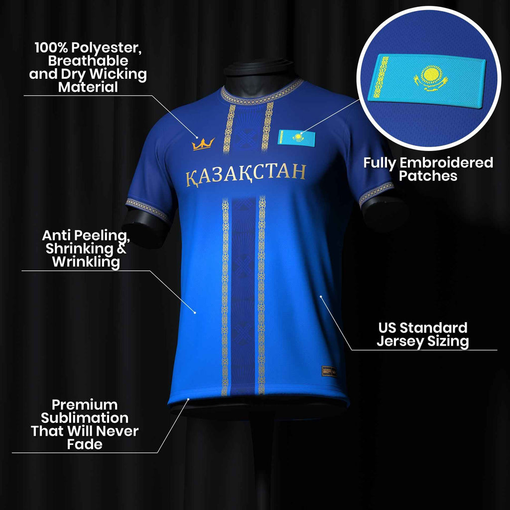 Kazakhstan Heritage Custom Football Jersey