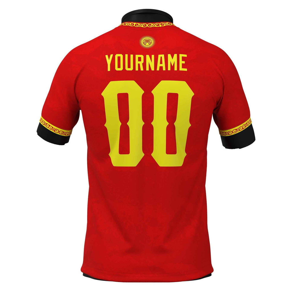 Kyrgyzstan Heritage Custom Football Jersey