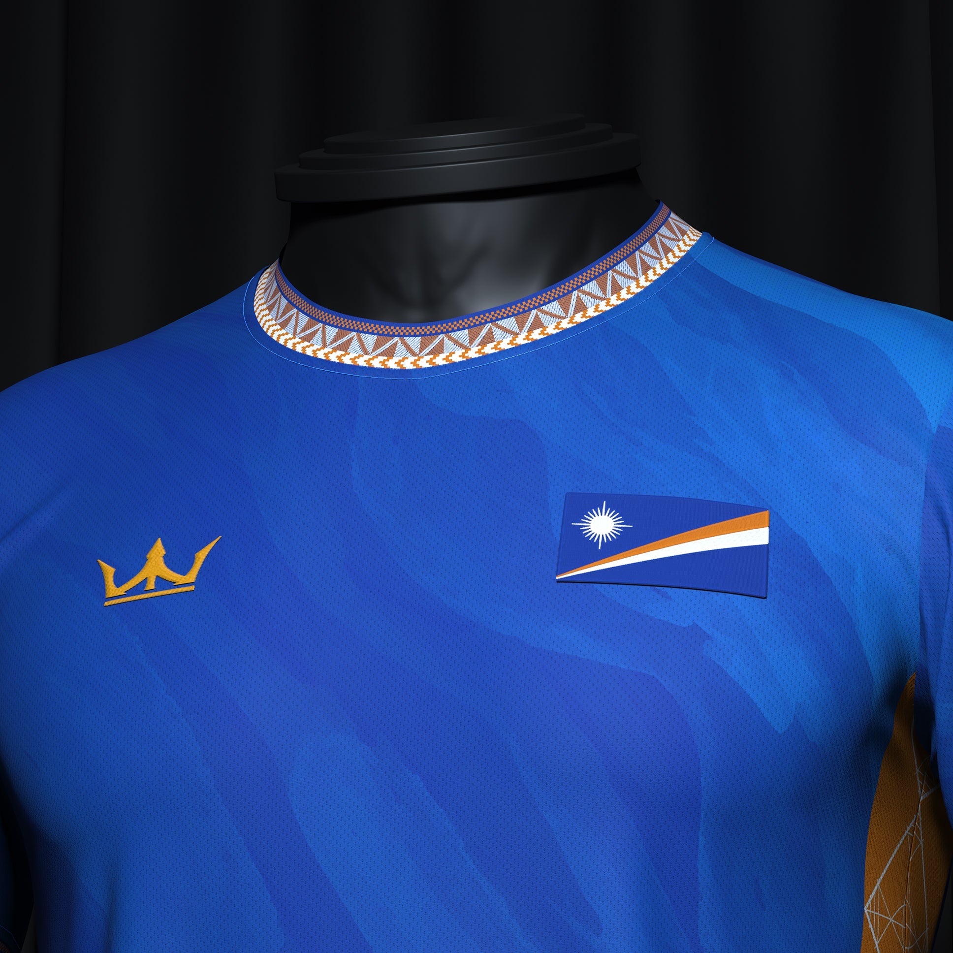 Marshall Islands Heritage Custom Football Jersey