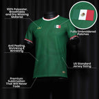 Mexico Heritage Custom Football Jersey