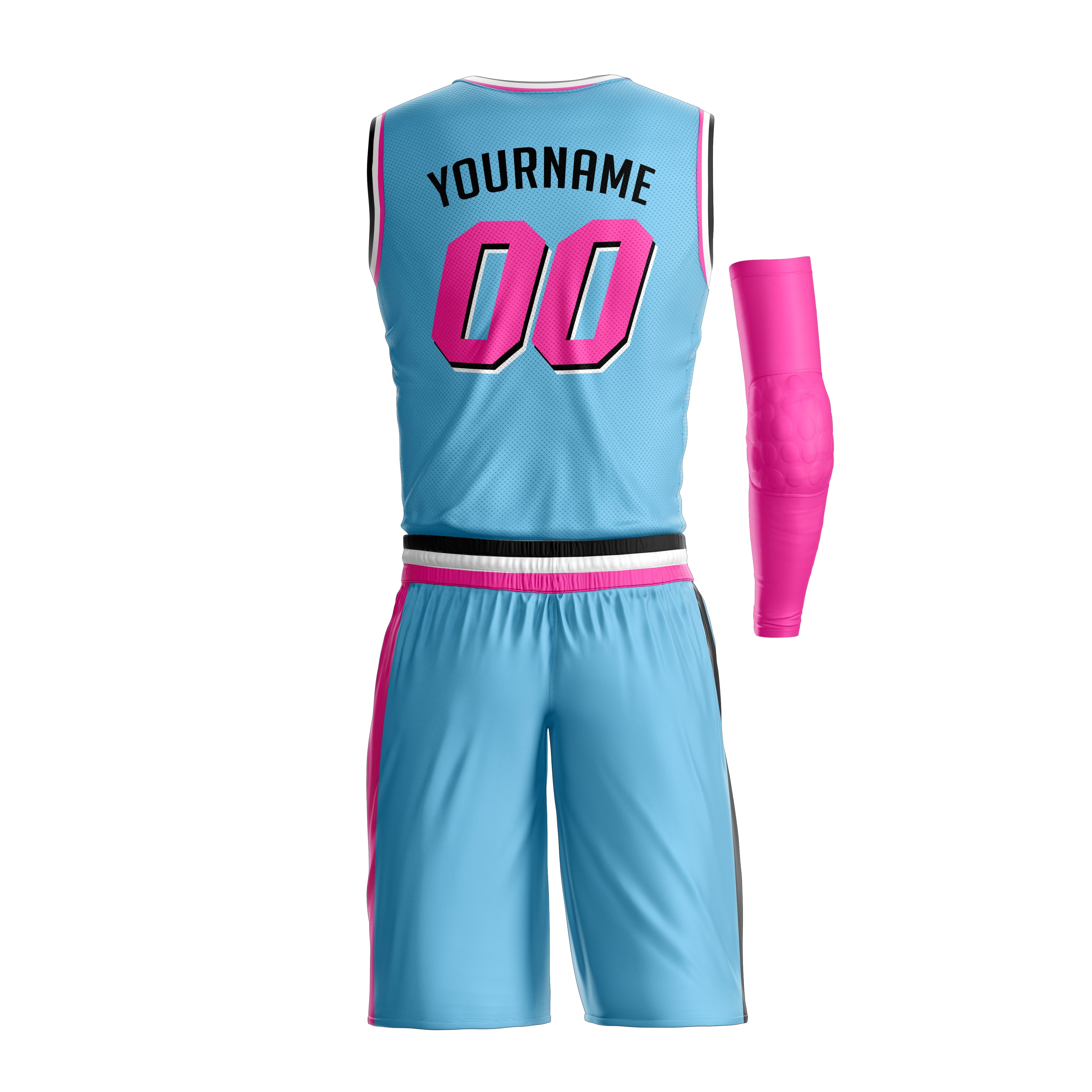 Vice City Blue Custom Basketball Team Uniform Set