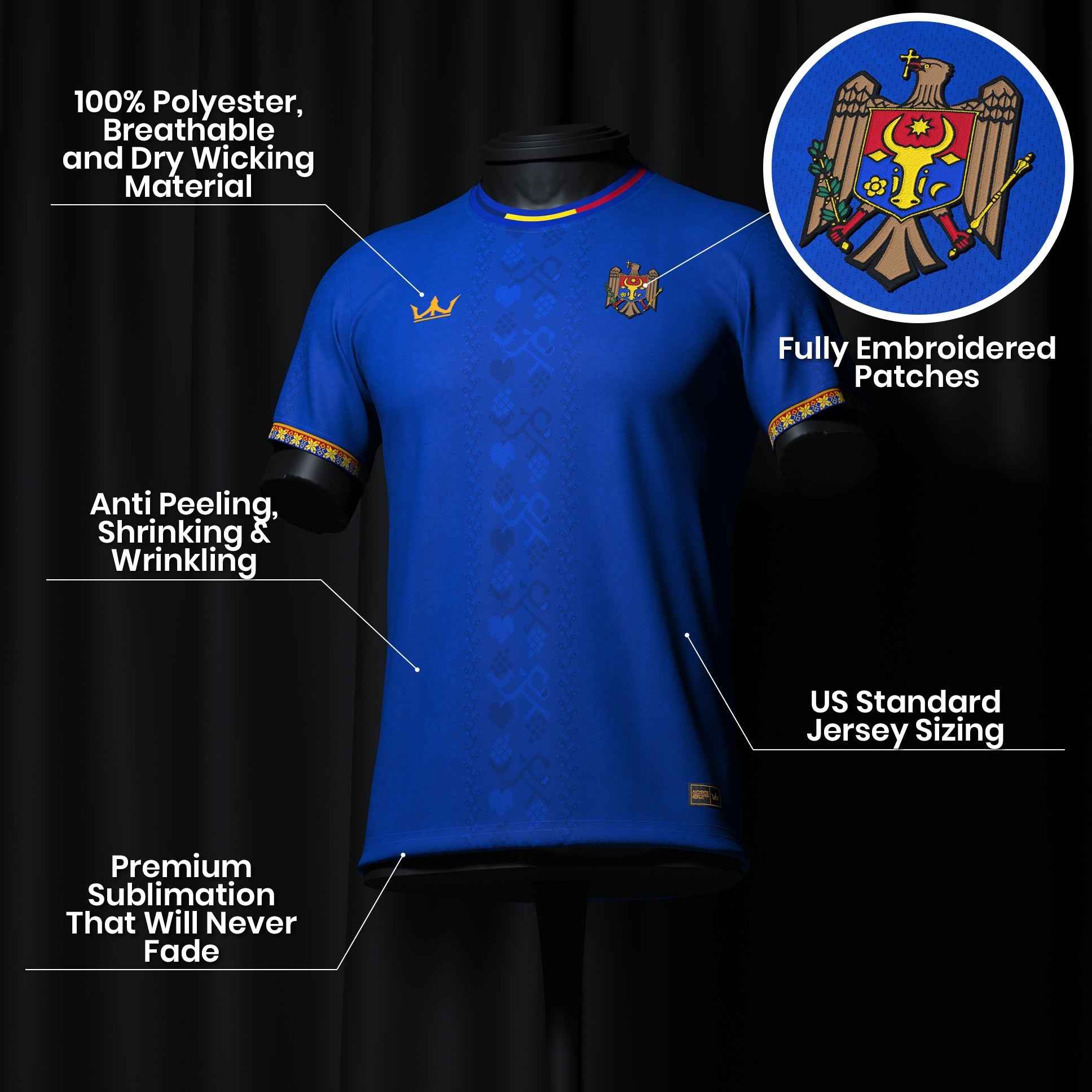 Moldova Heritage Custom Football Jersey