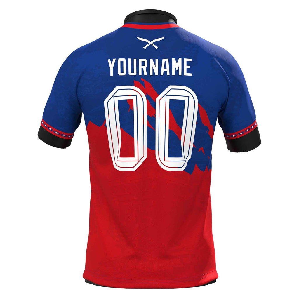 Nepal Heritage Custom Football Jersey