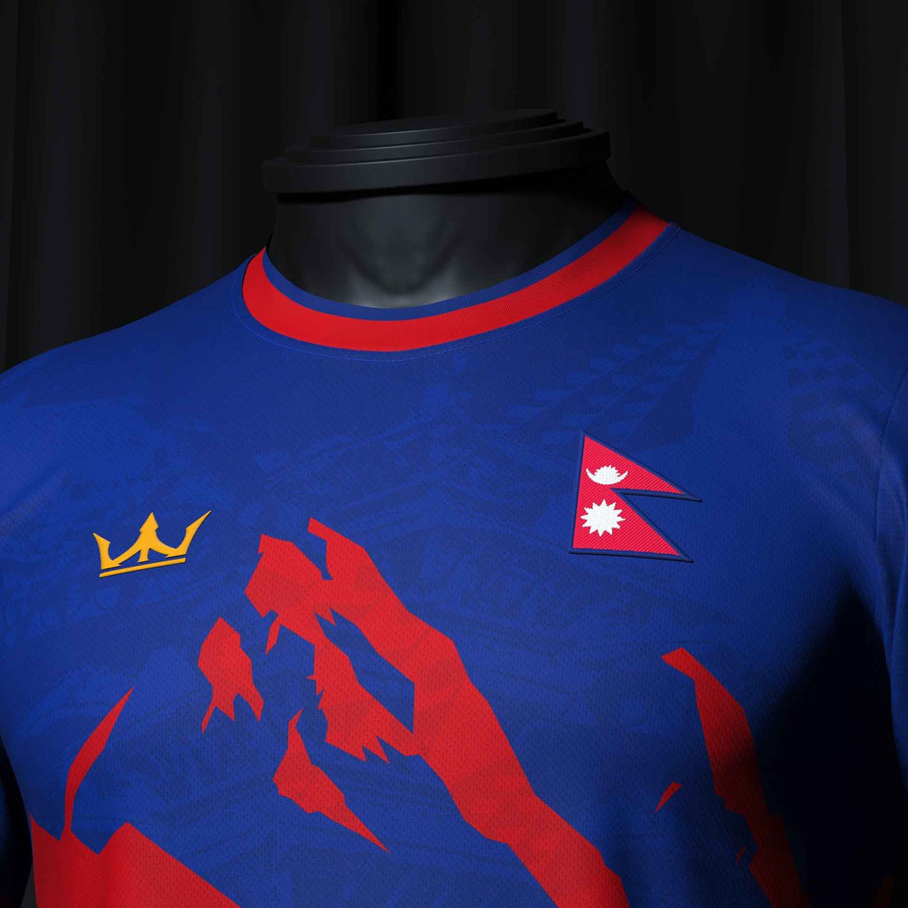 Nepal Heritage Custom Football Jersey
