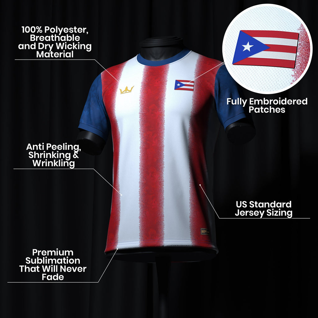 Puerto Rico Heritage Custom Football Jersey