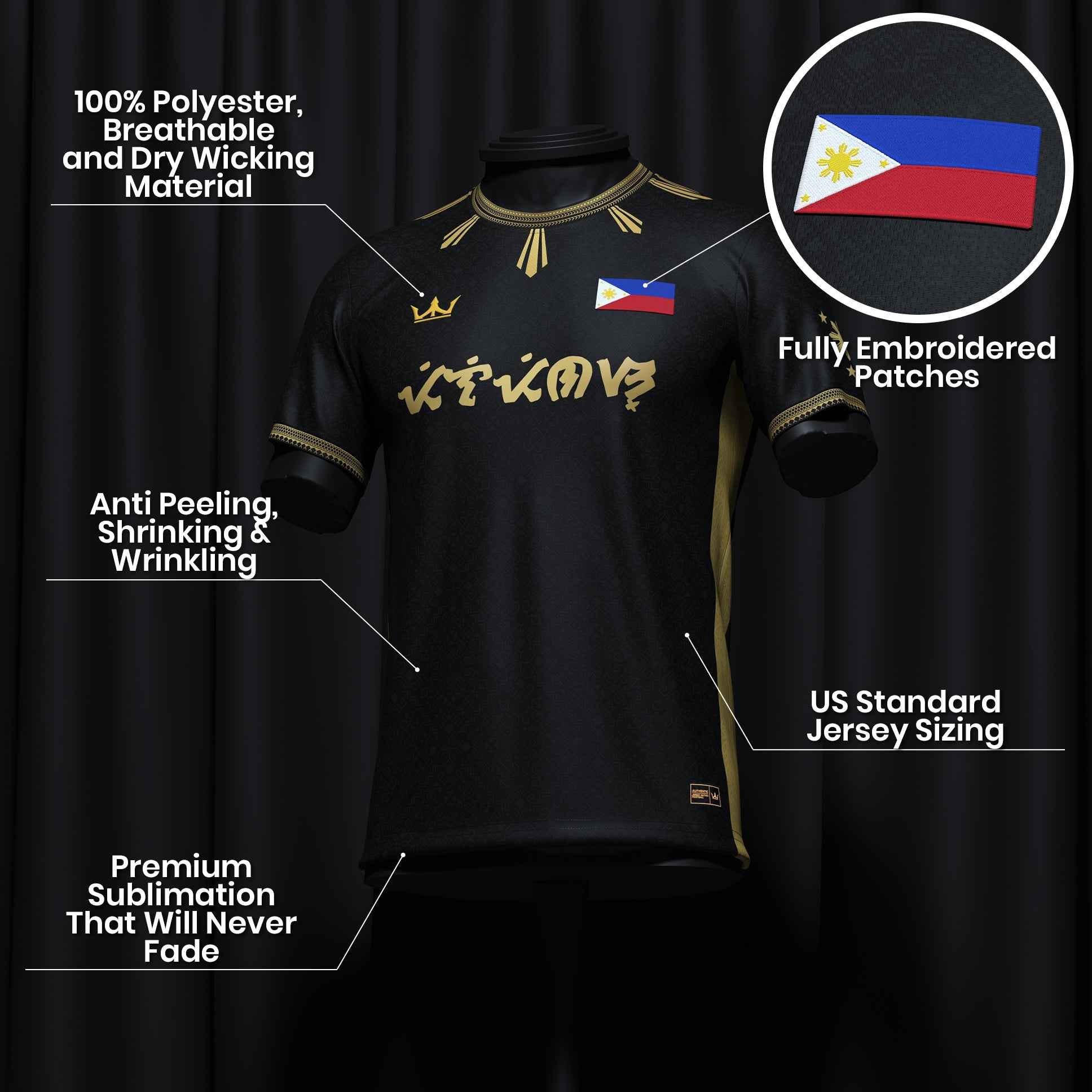 Philippines Heritage Custom Football Jersey