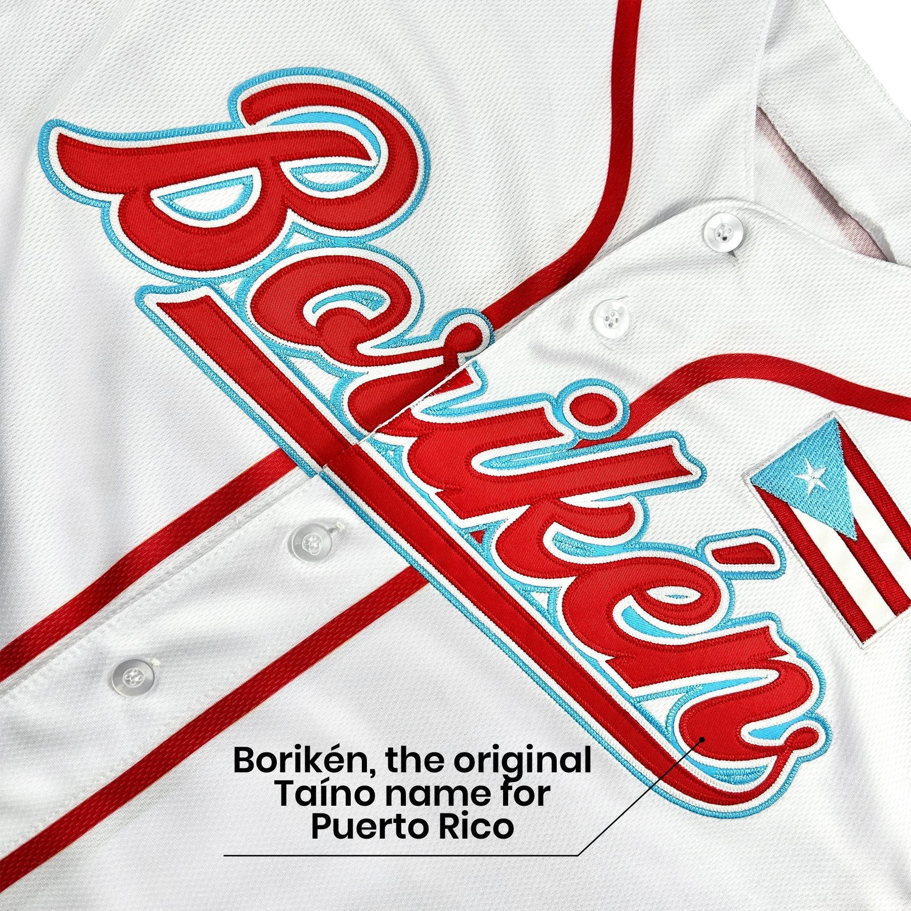 Puerto Rico Heritage Custom Baseball Jersey