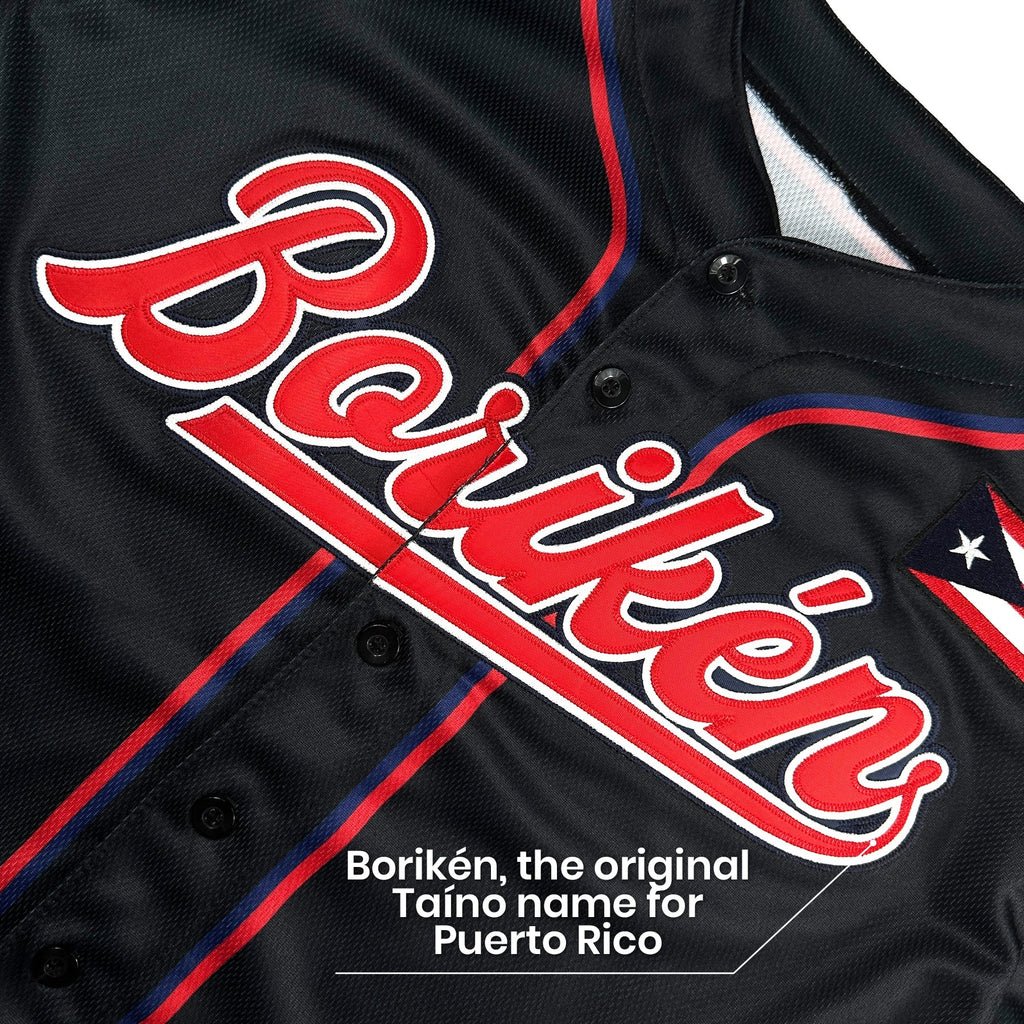 Puerto Rico Heritage Custom Baseball Jersey