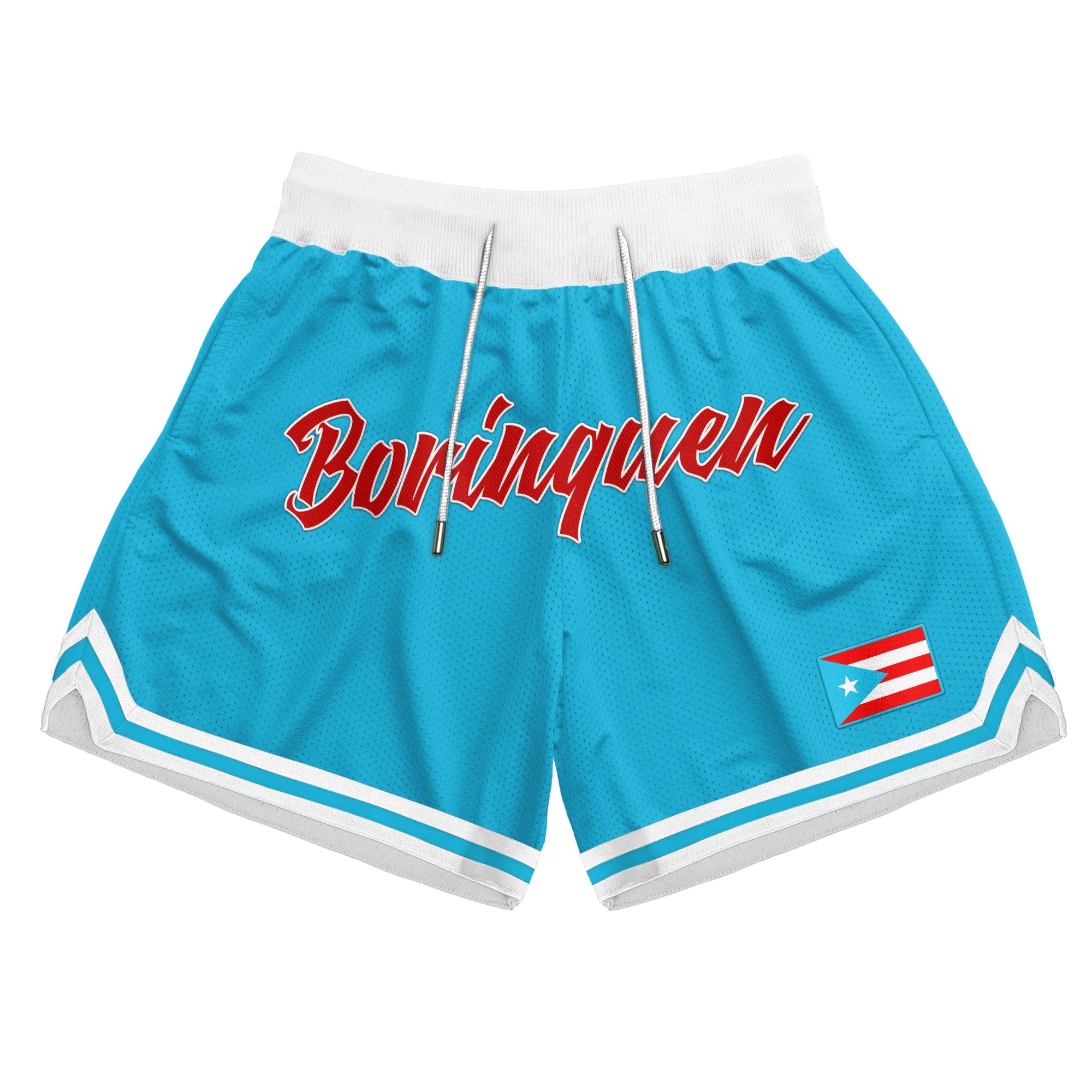 Puerto Rico 'Borinquen' Azul Celeste Heritage Basketball Shorts