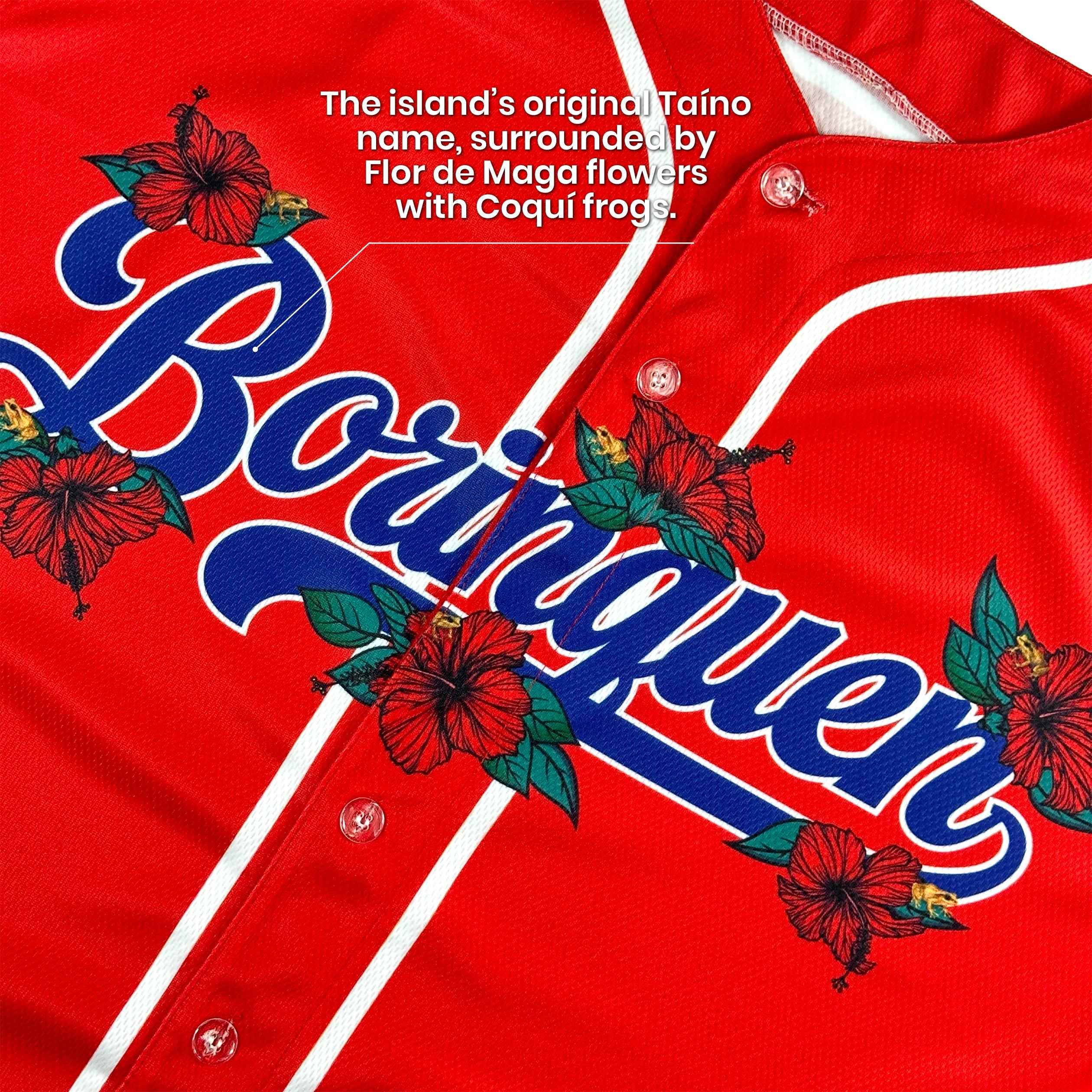 Puerto Rico 'Flor de Maga' Baseball Jersey