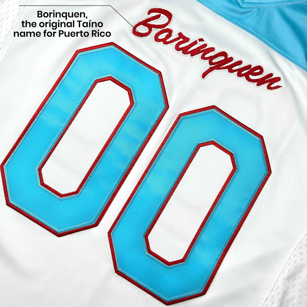 Puerto Rico Heritage Custom Football Jersey