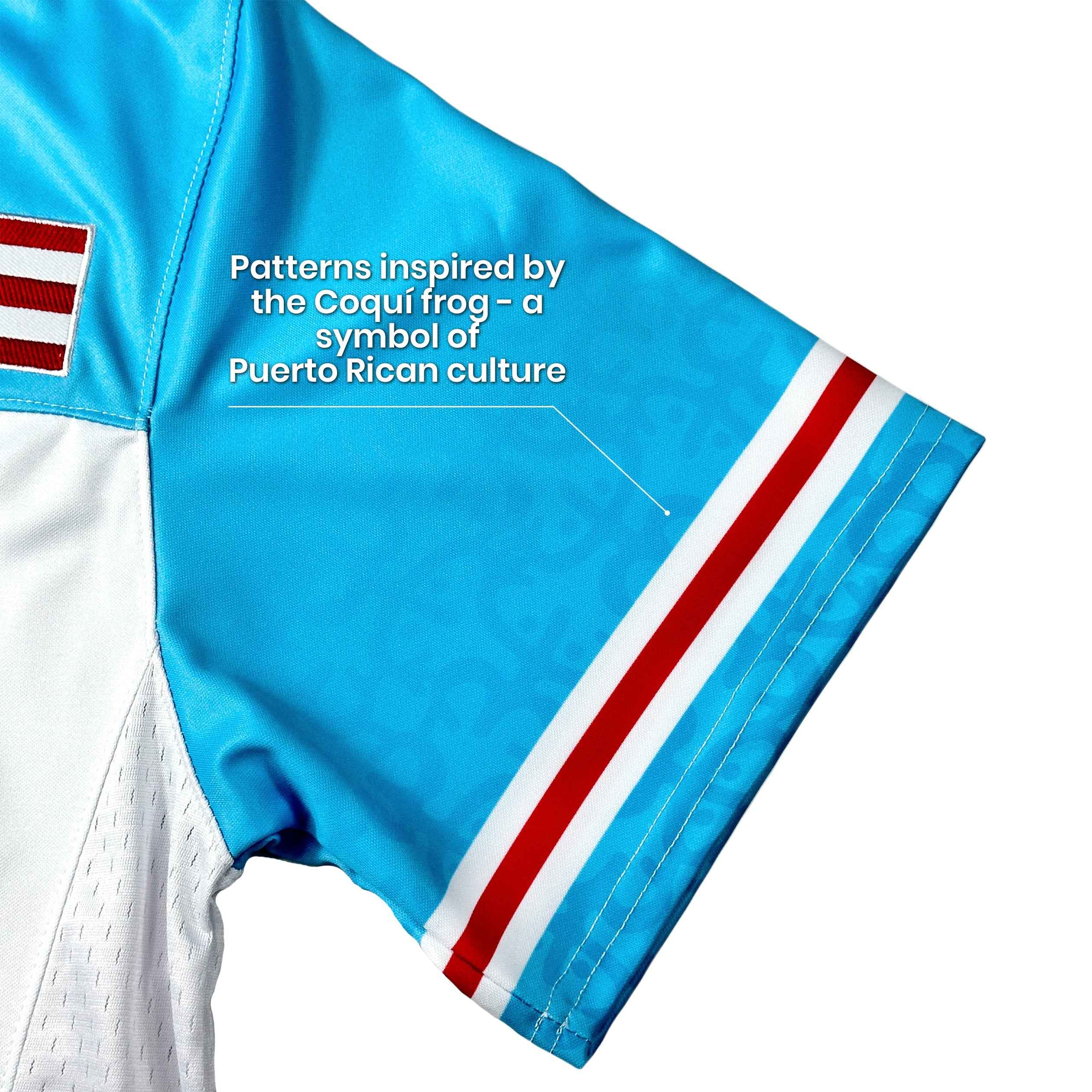 Puerto Rico Heritage Custom Football Jersey