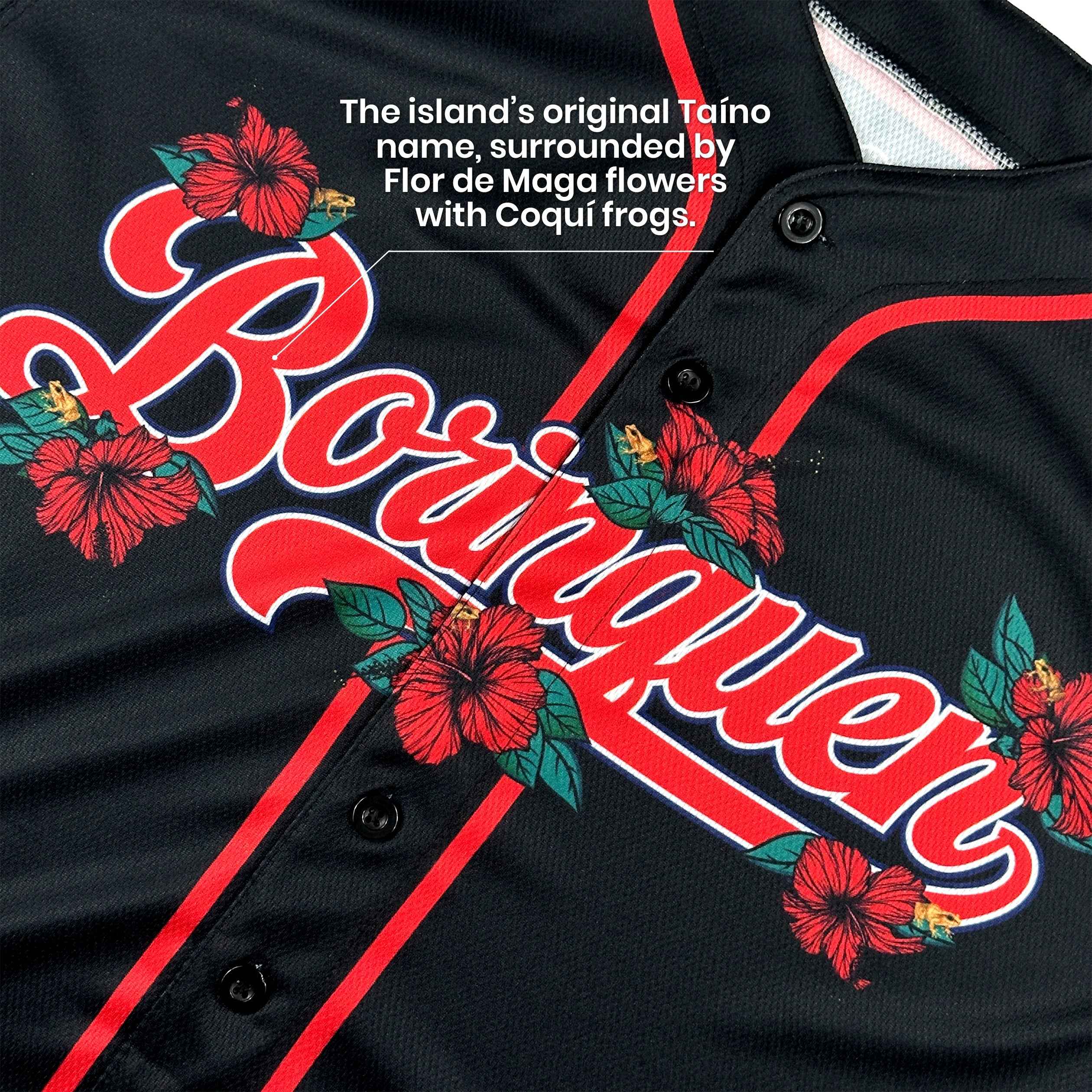 Puerto Rico 'Flor de Maga' Baseball Jersey
