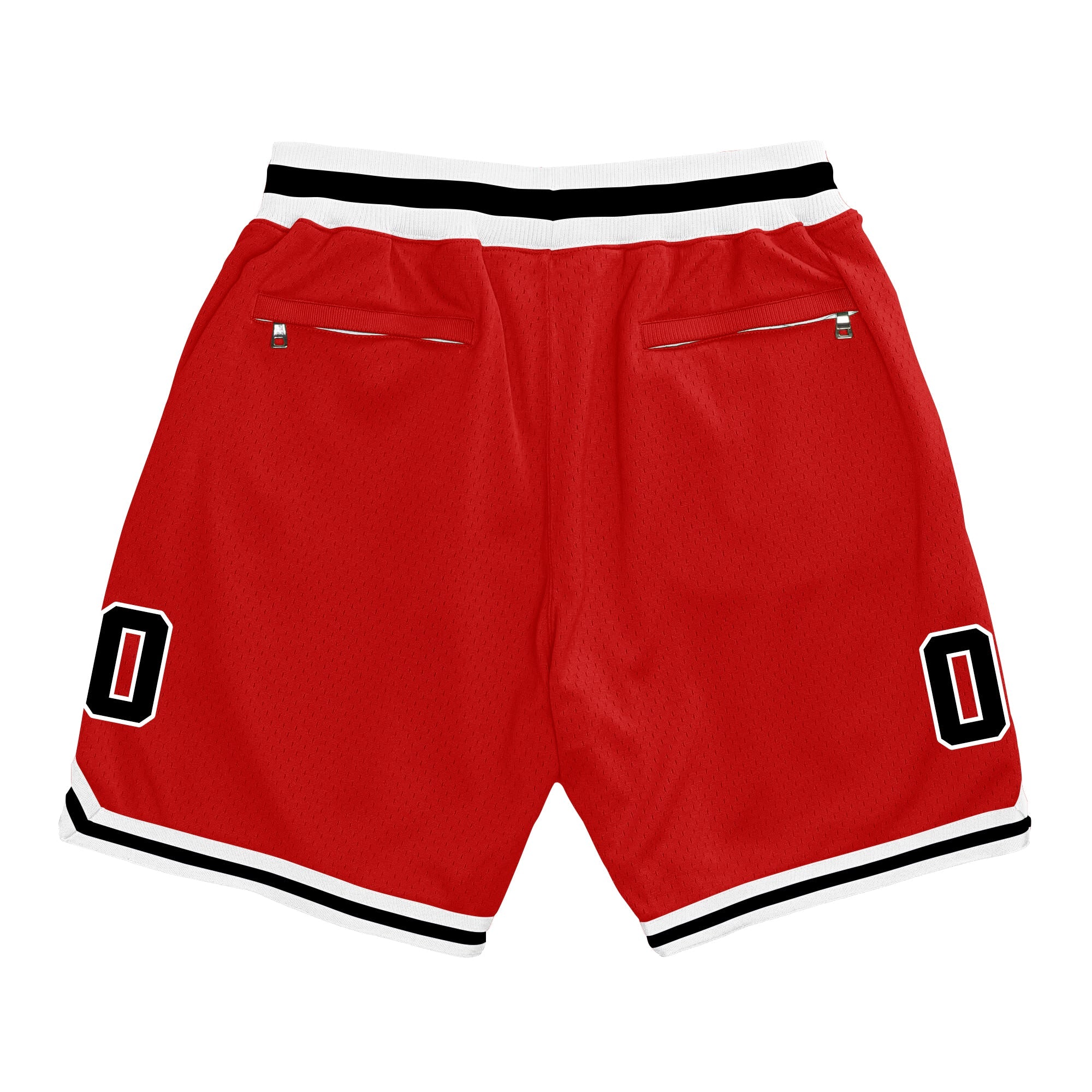 Red Black-White Custom Basketball Shorts