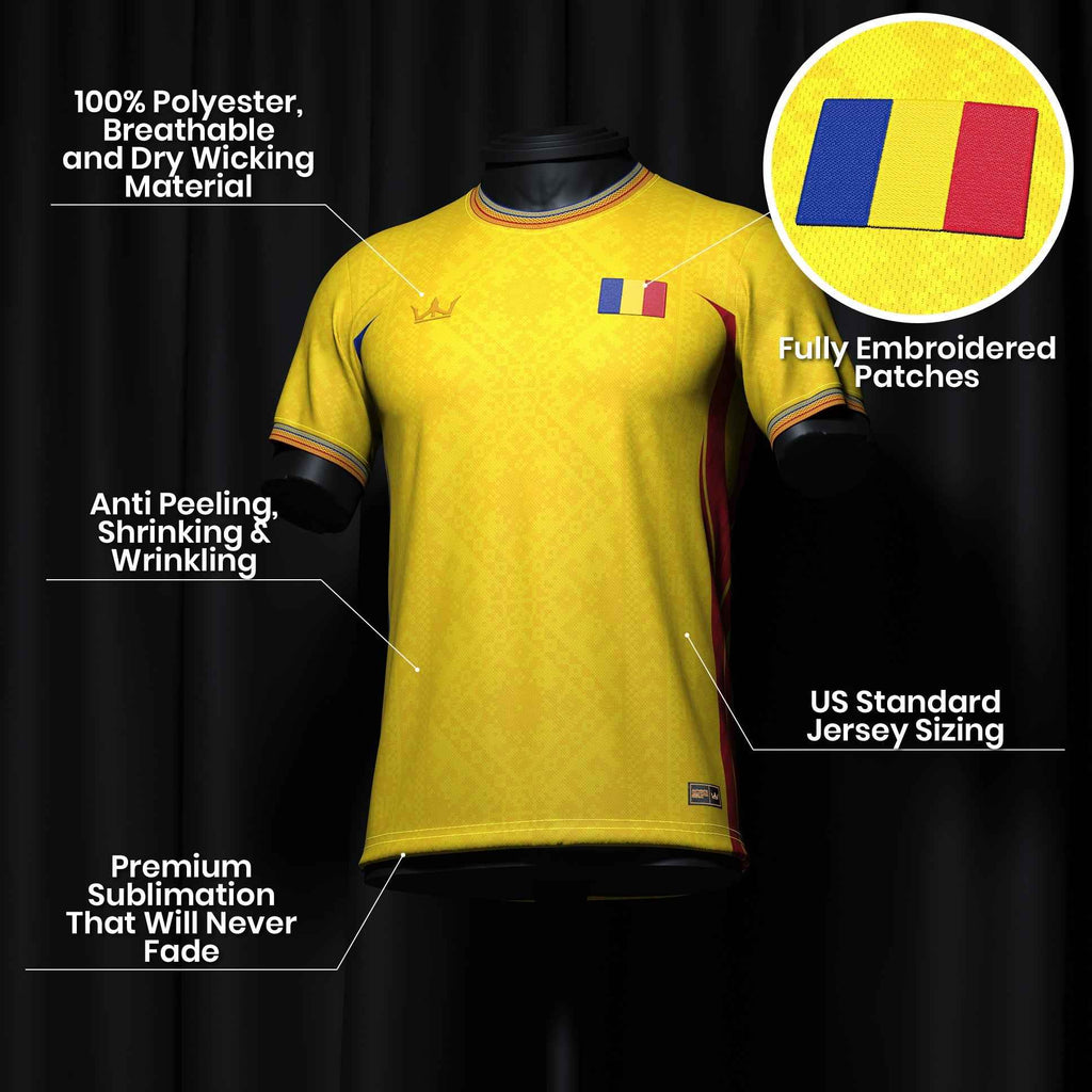Romania Heritage Custom Football Jersey