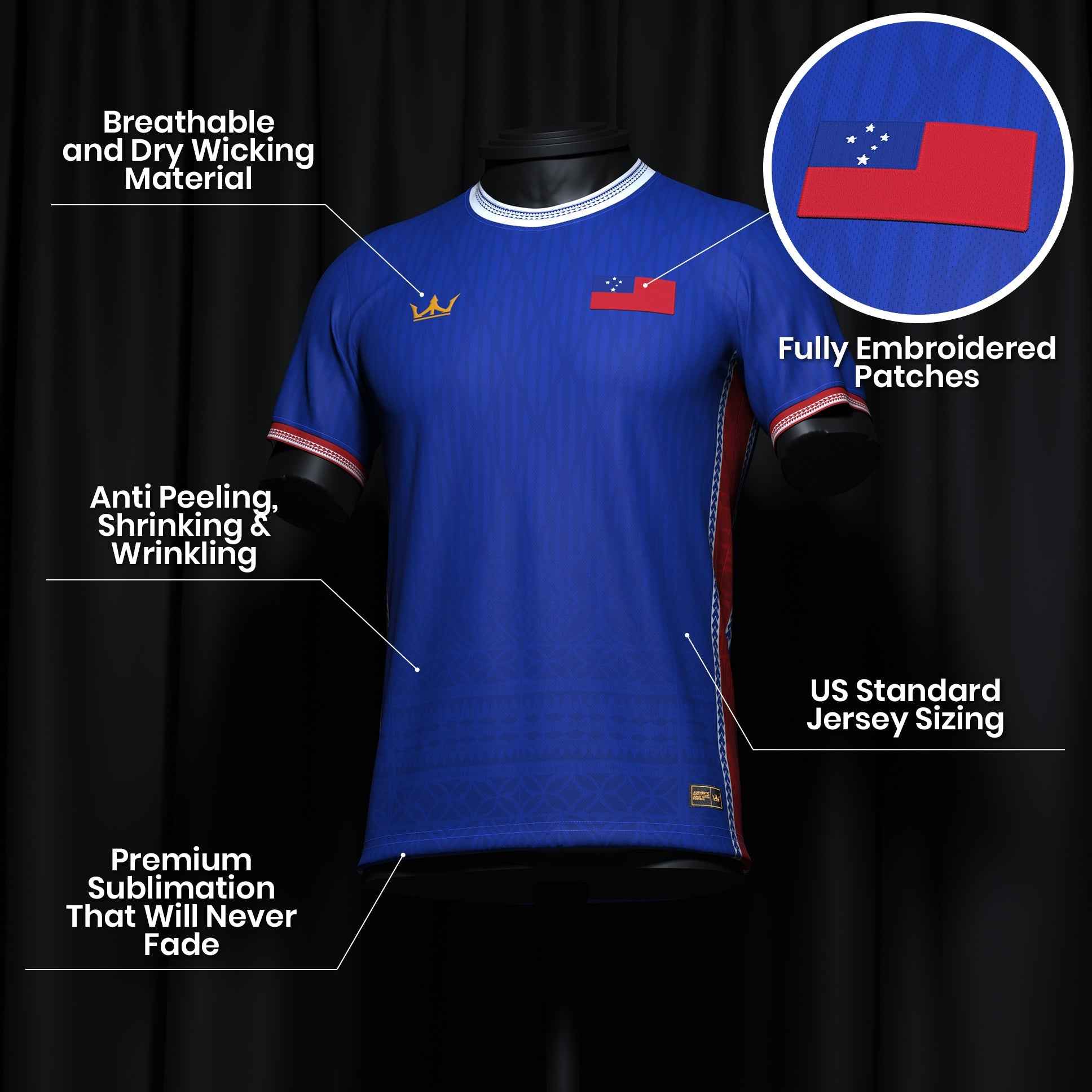 Samoa Heritage Custom Football Jersey