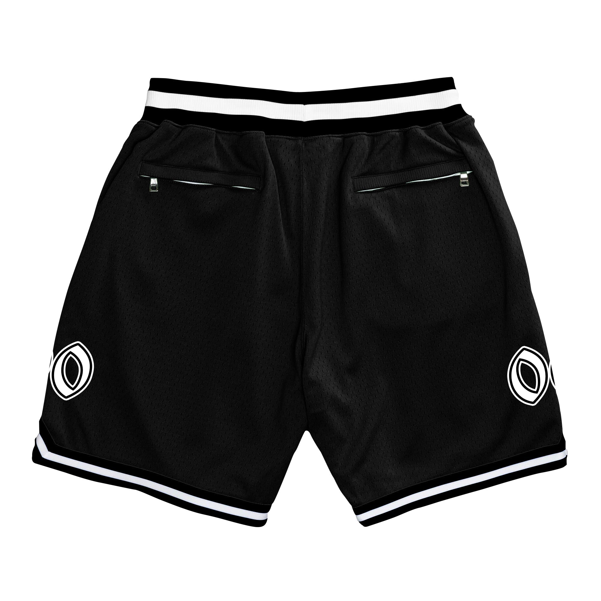Black-White San Andreas Basketball Shorts