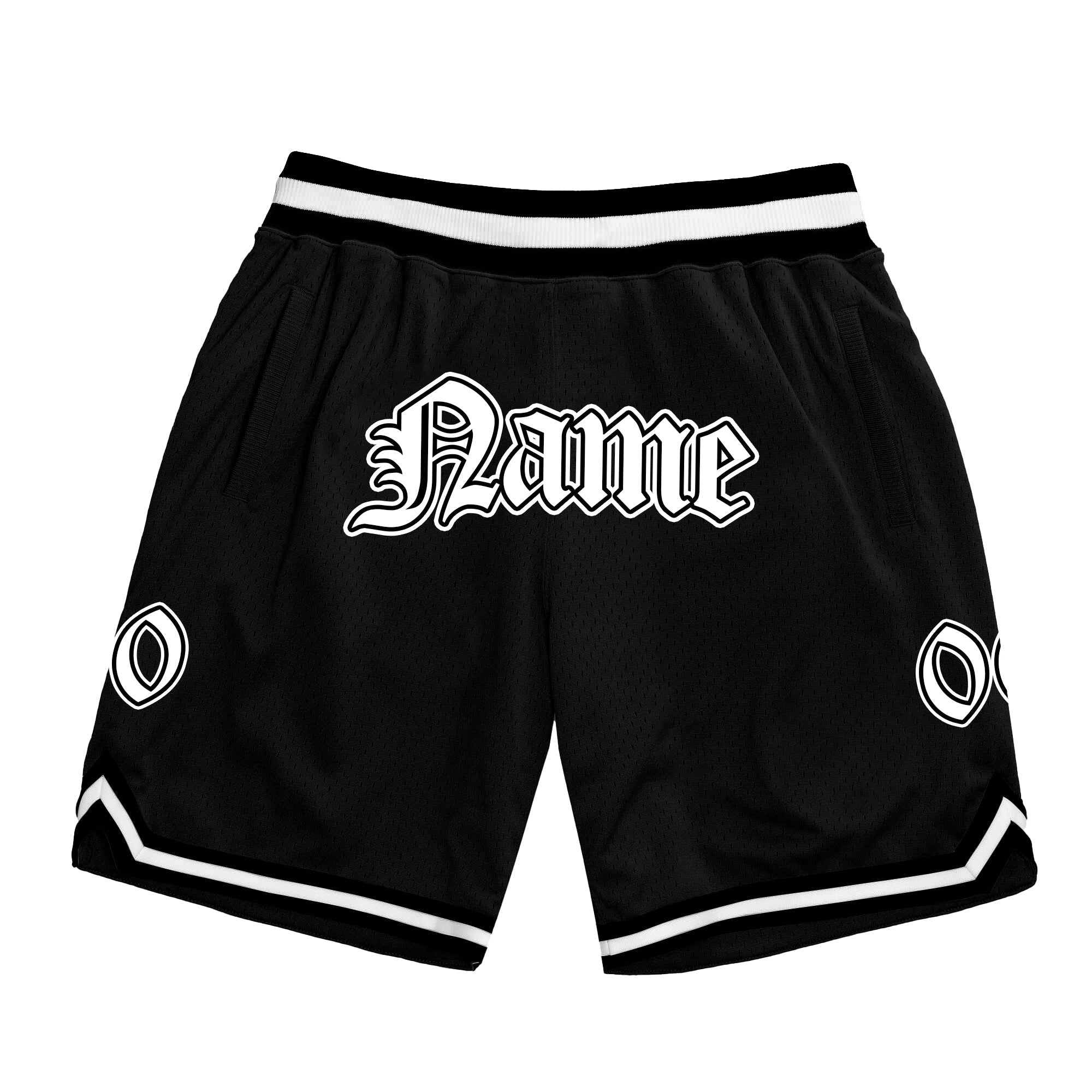 Black-White San Andreas Basketball Shorts