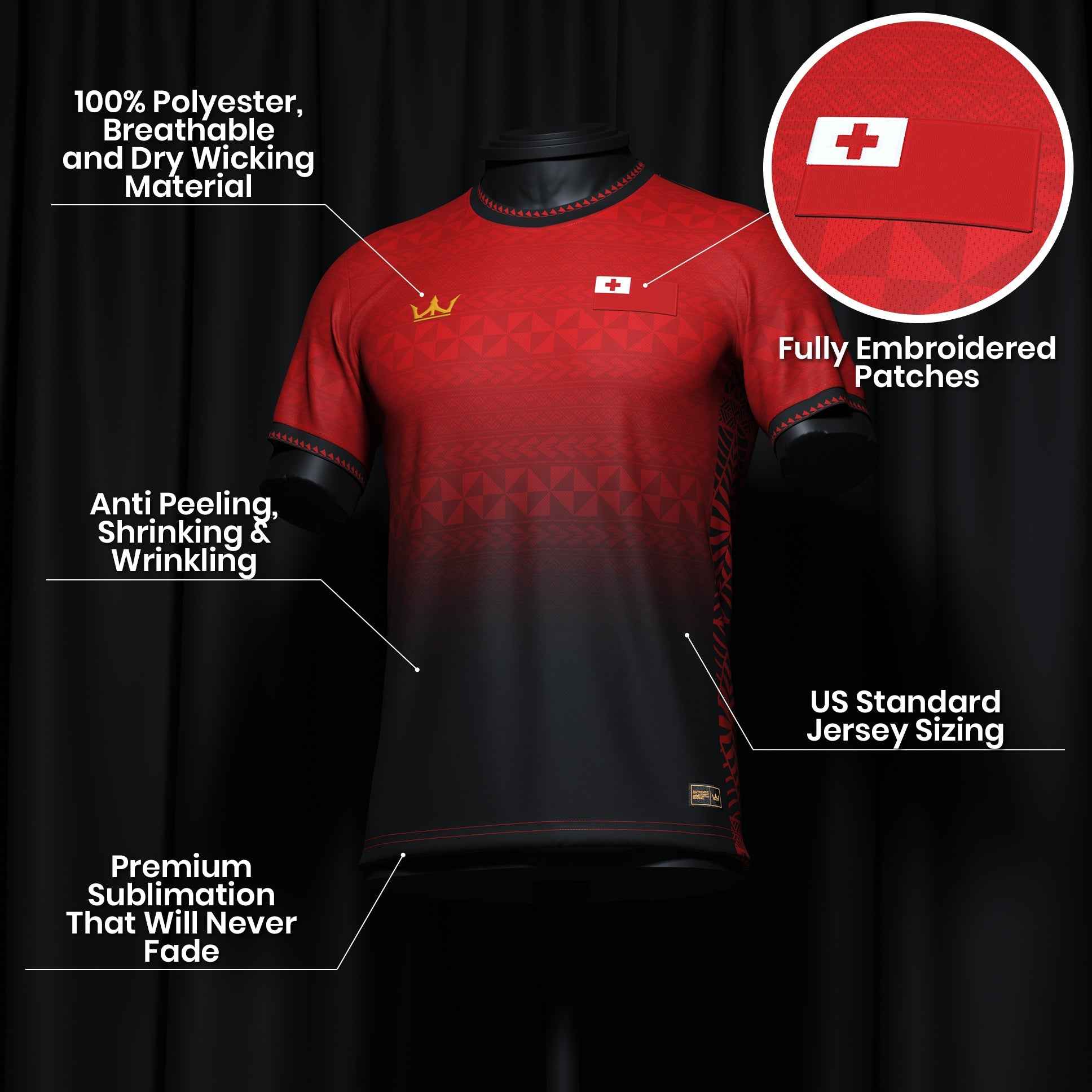 Tonga Heritage Custom Football Jersey