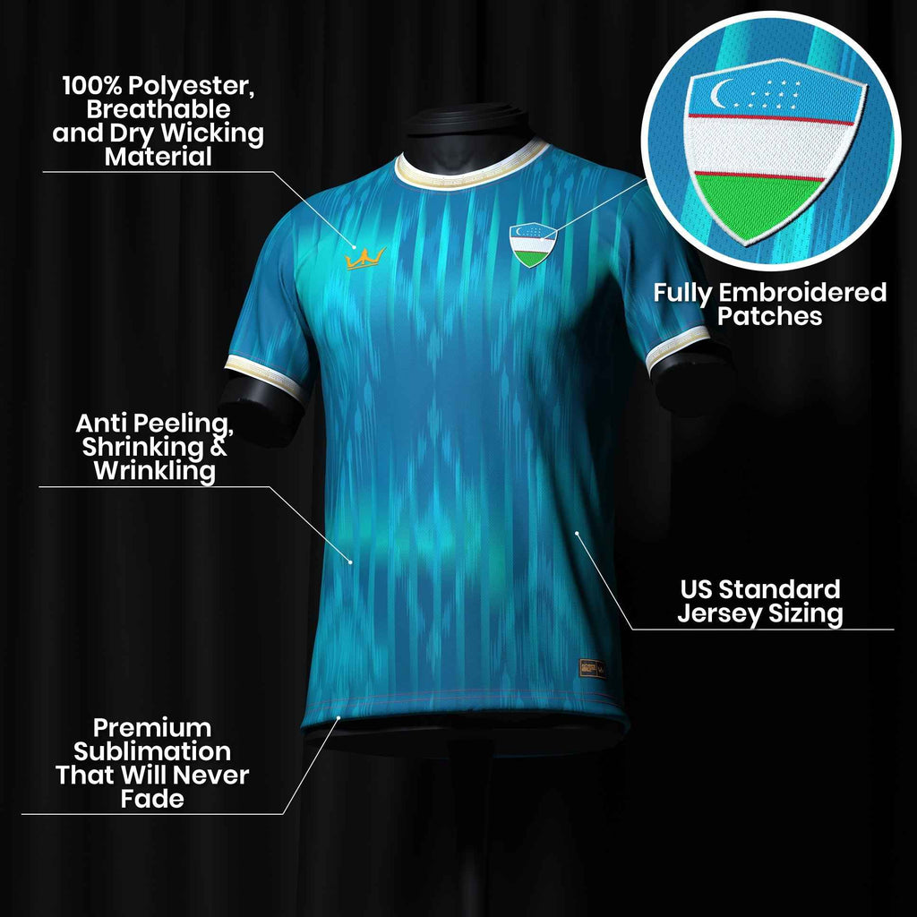 Uzbekistan Heritage Custom Football Jersey