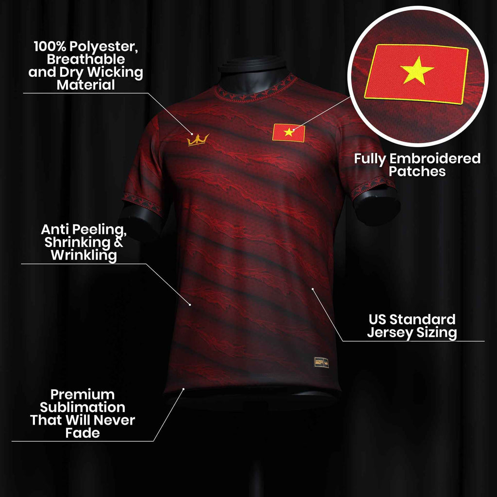 Vietnam Heritage Custom Football Jersey