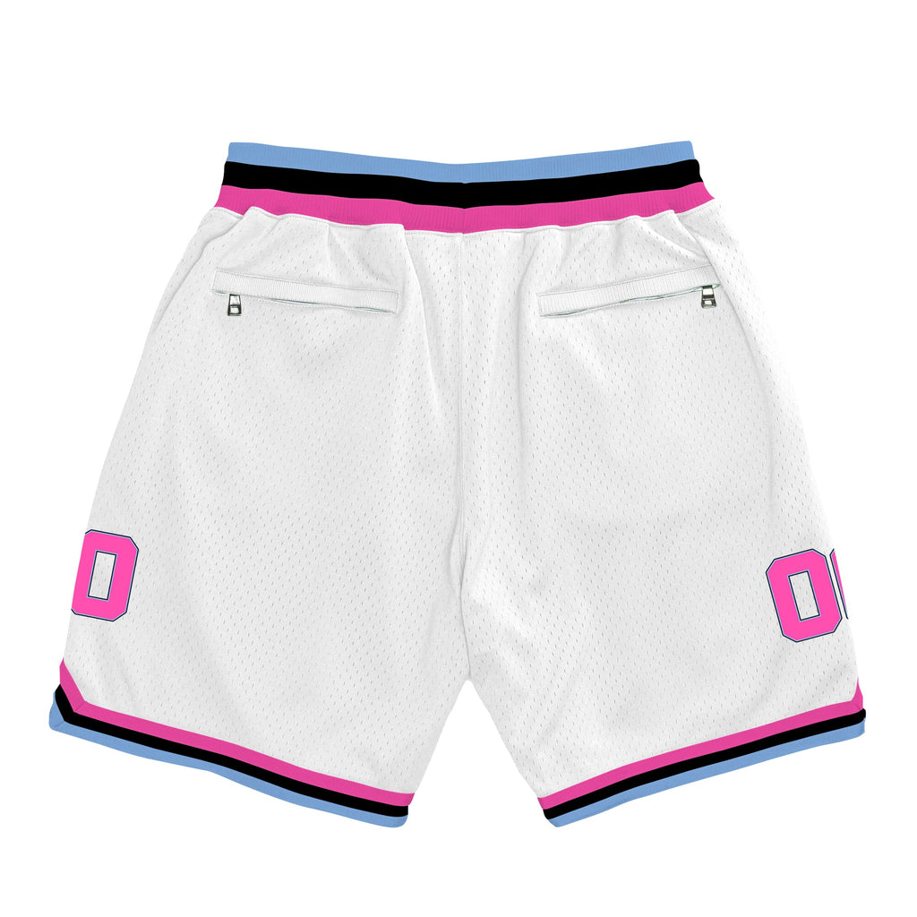 White Vice City Custom Basketball Shorts