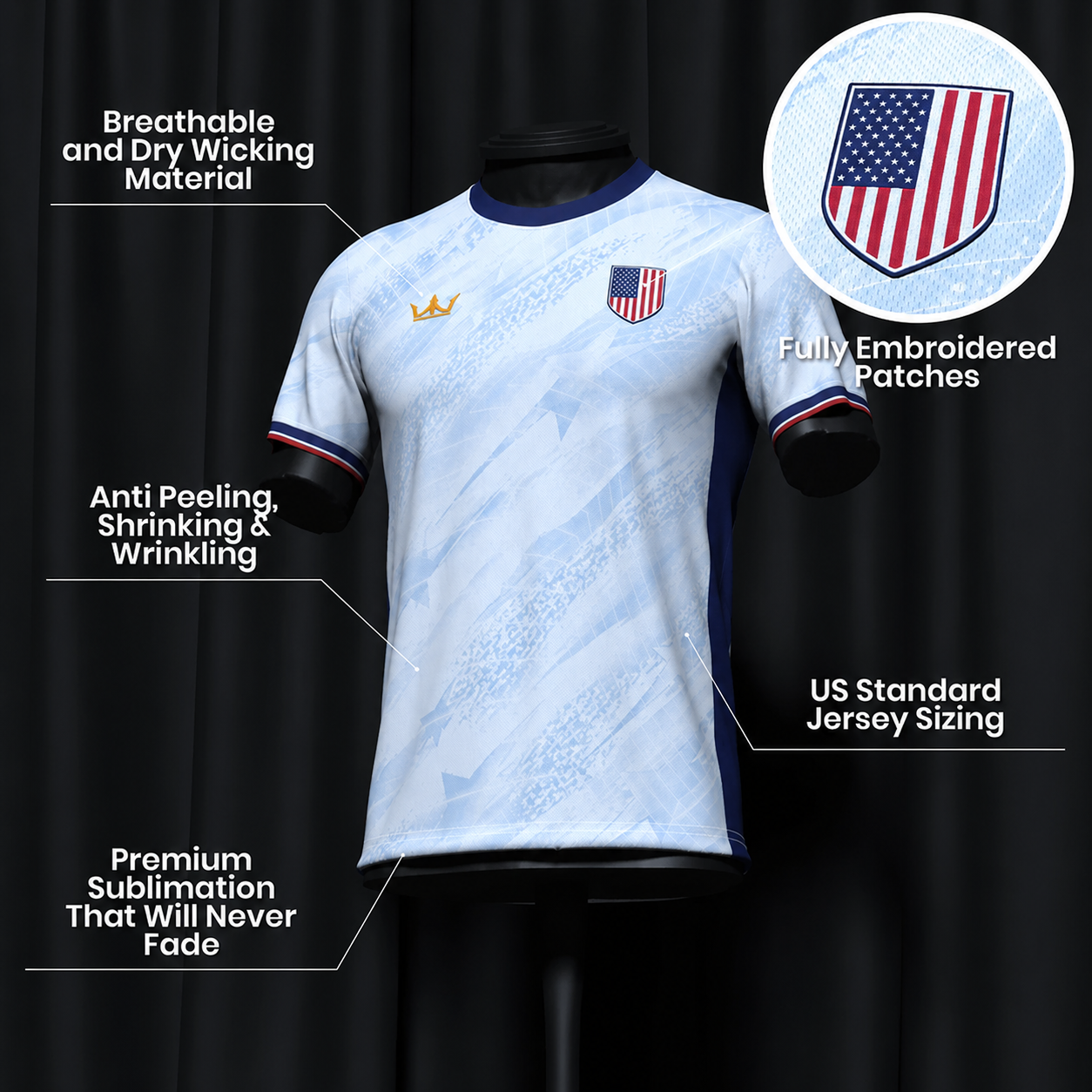 USA Heritage Custom Football Jersey