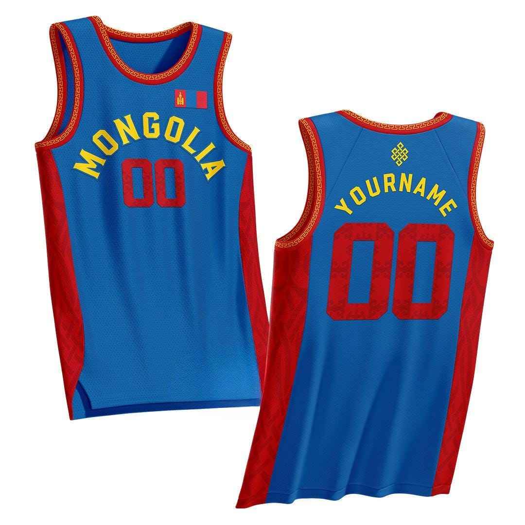 Custom Mongolia Custom Basketball Jersey