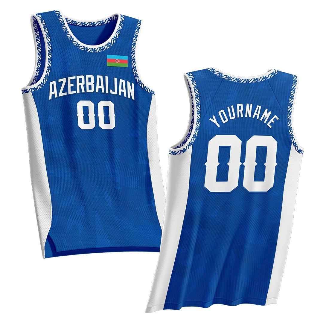 Custom Azerbaijan Custom Basketball Jersey