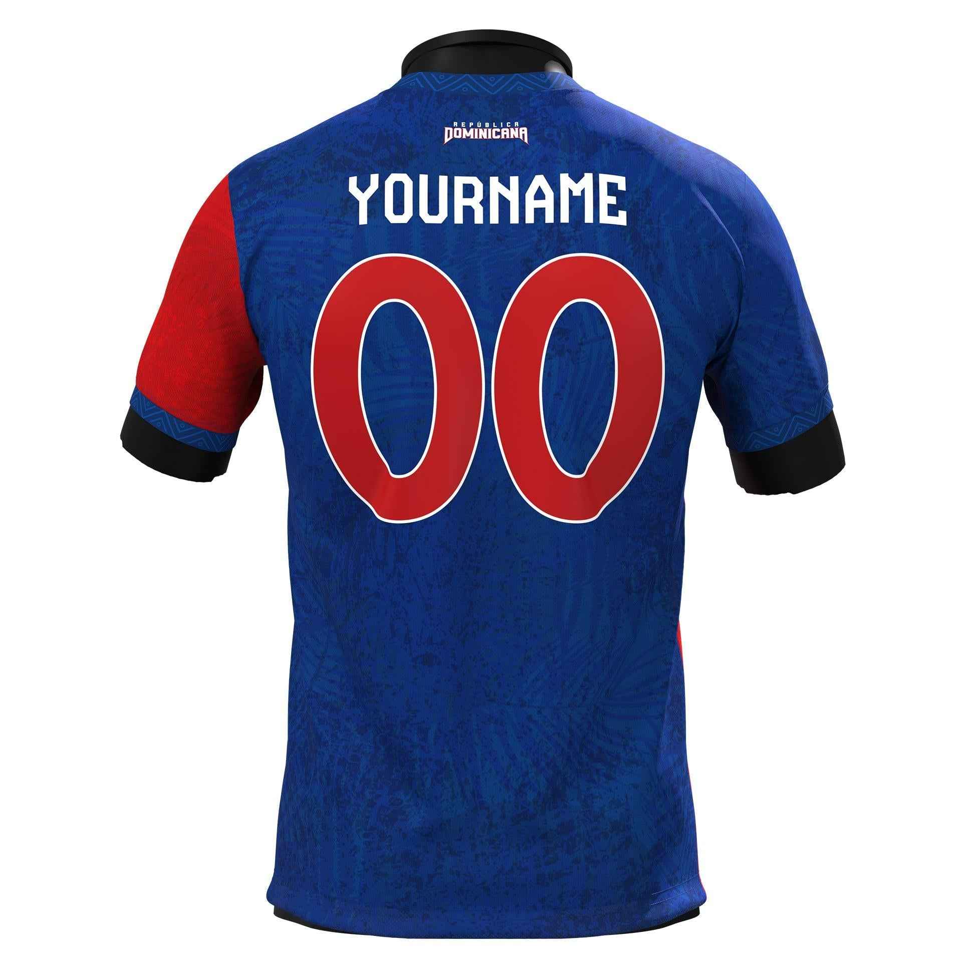 Custom Dominican Republic Heritage Custom Football Jersey