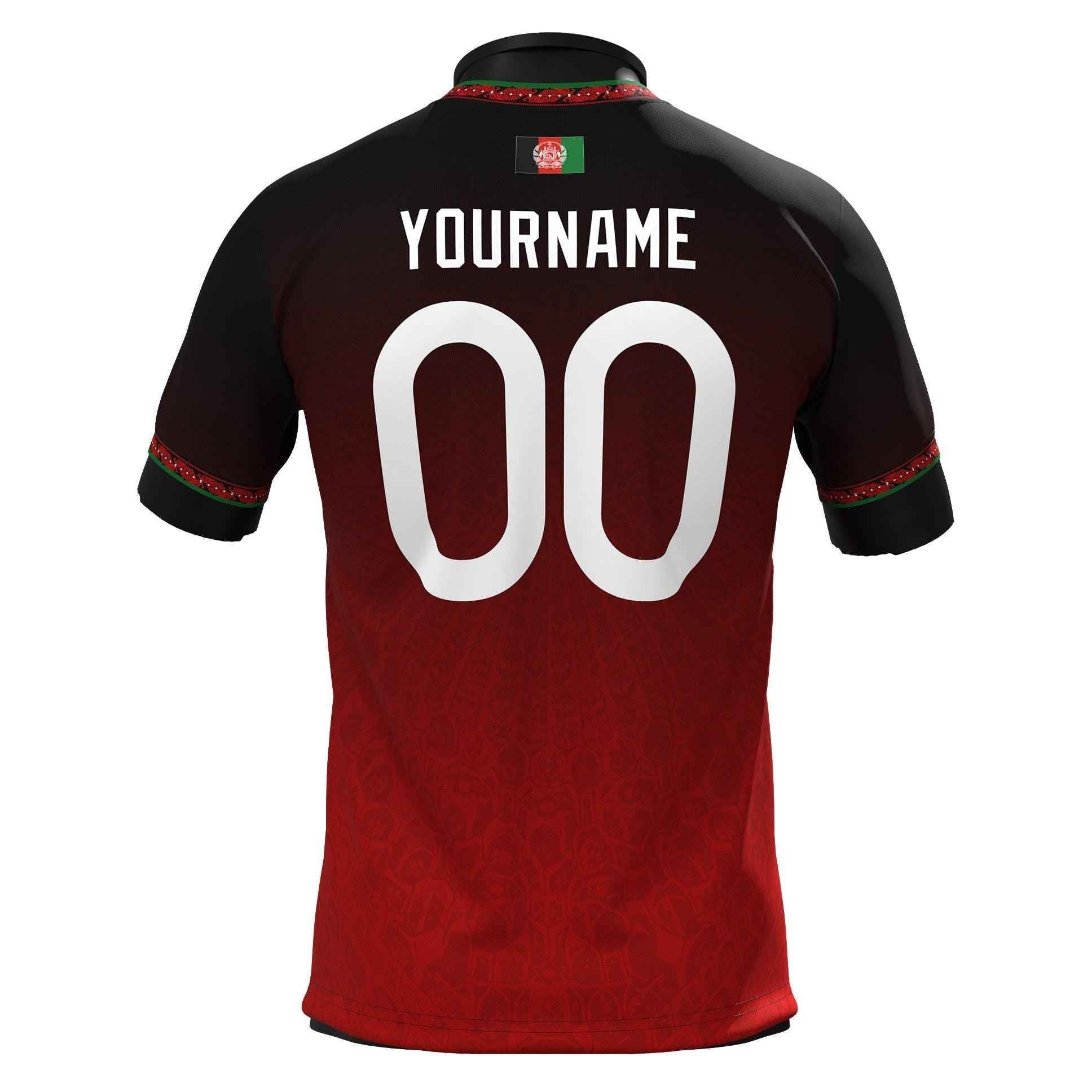 Custom Afghanistan Heritage Custom Football Jersey