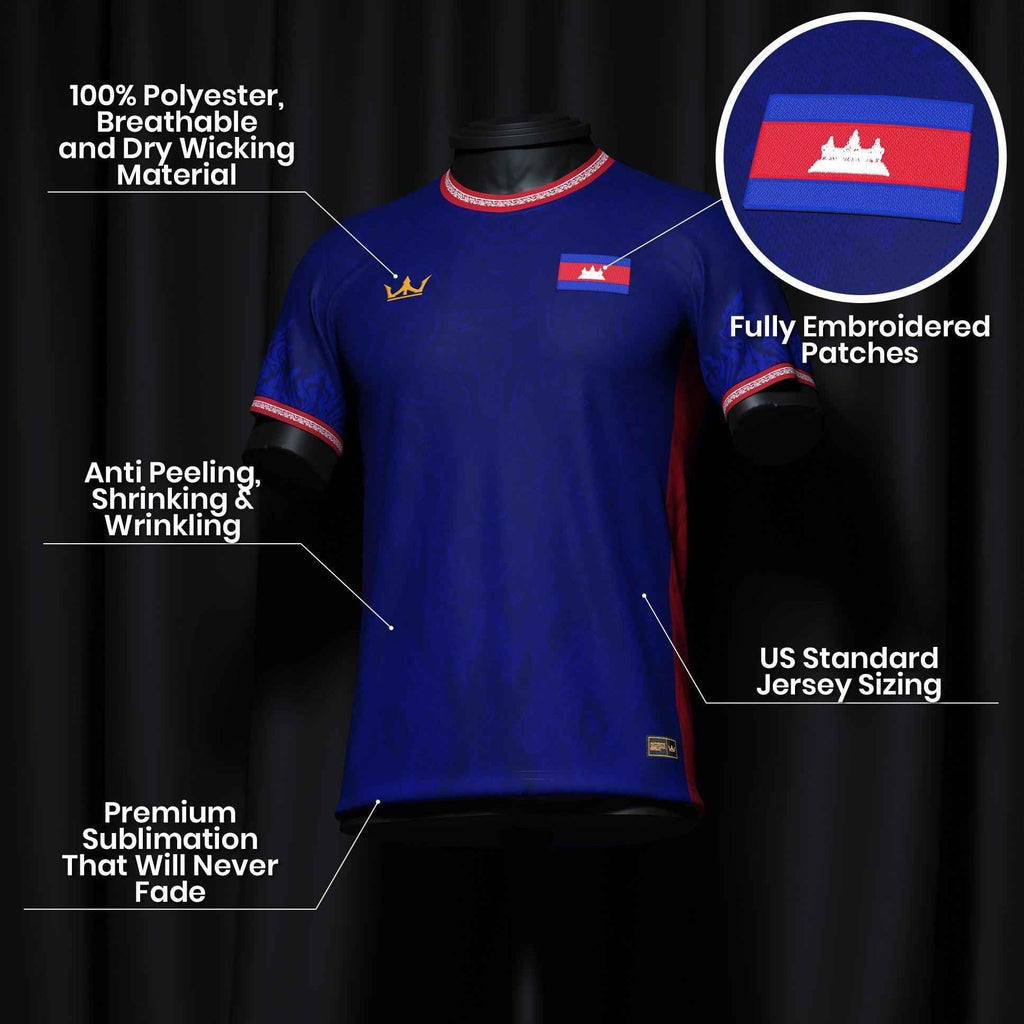 Custom Cambodia Heritage Custom Football Jersey