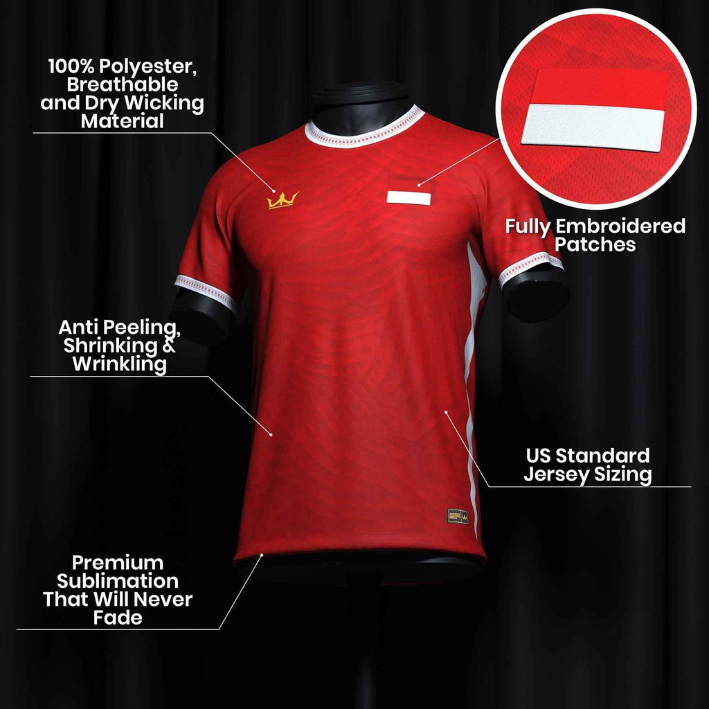 Custom Indonesia Heritage Custom Football Jersey