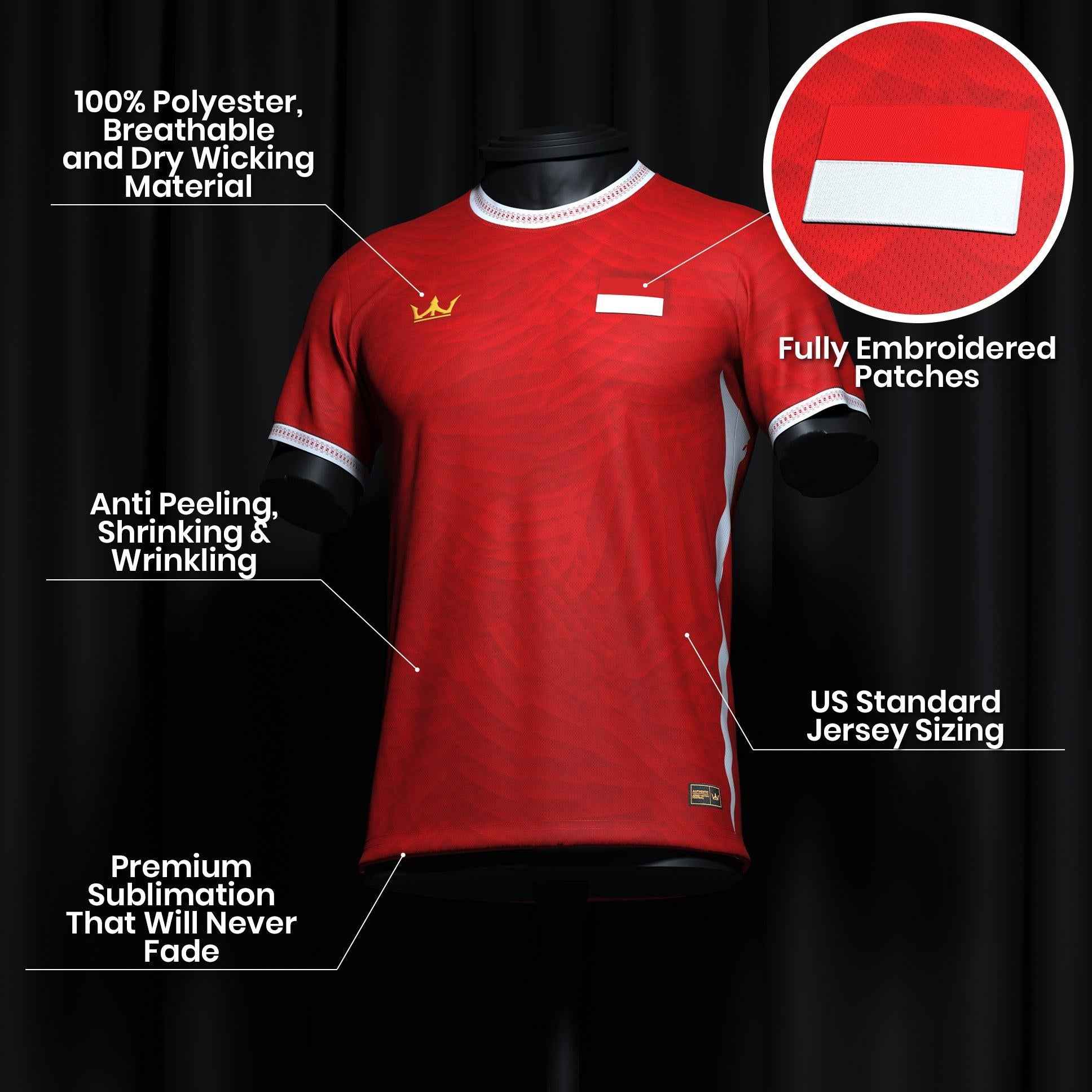Custom Indonesia Heritage Custom Football Jersey