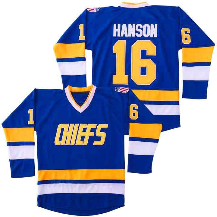 Custom Charlestown Chiefs Hanson Brothers Hockey Jersey
